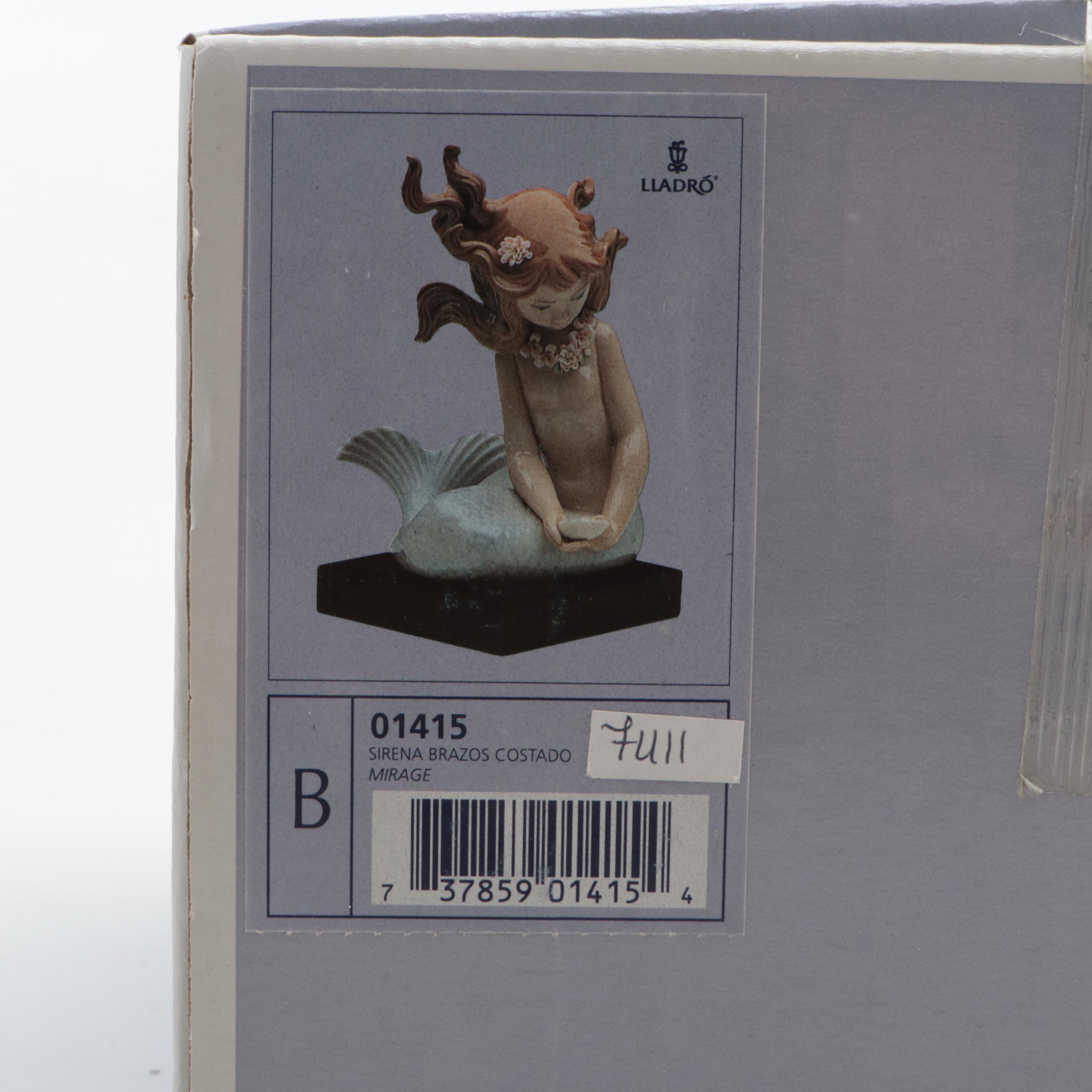 Lladró "Mirage" Porcelain Mermaid Figurine Designed by José Puche