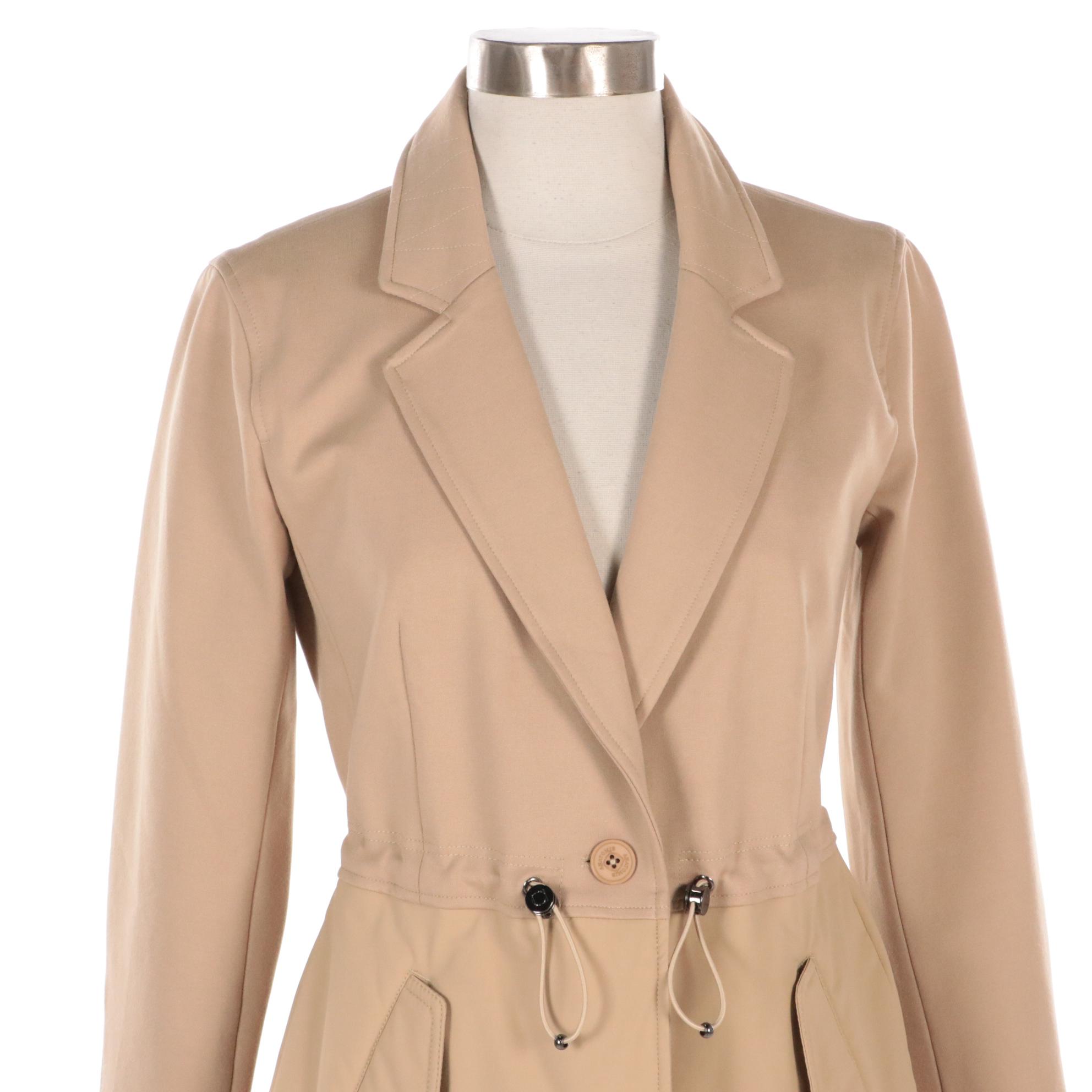 Anatomie Nylon Blend Blazer Jacket and Authier Zip-Jacket with Fur Trim Hood