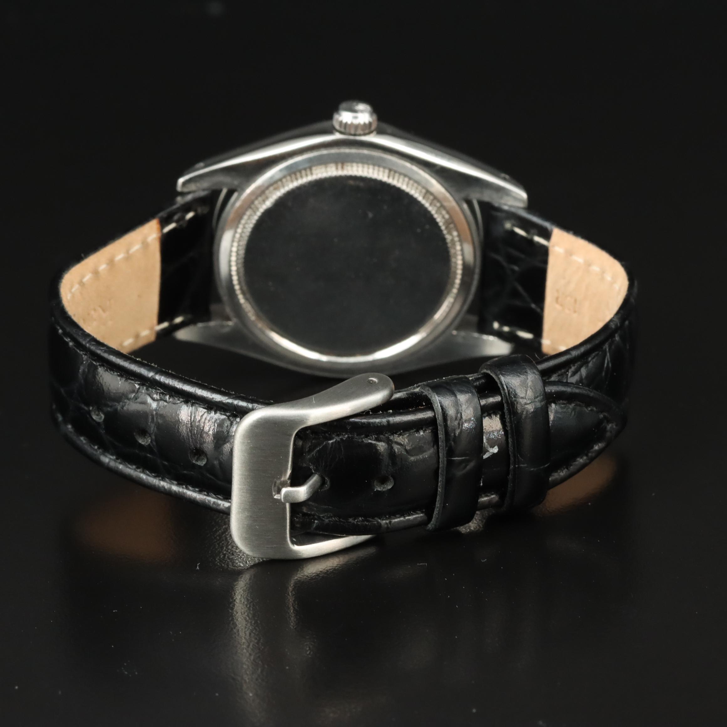 1975 Rolex Oysterdate Precision 6694 Champagne Steel Watch