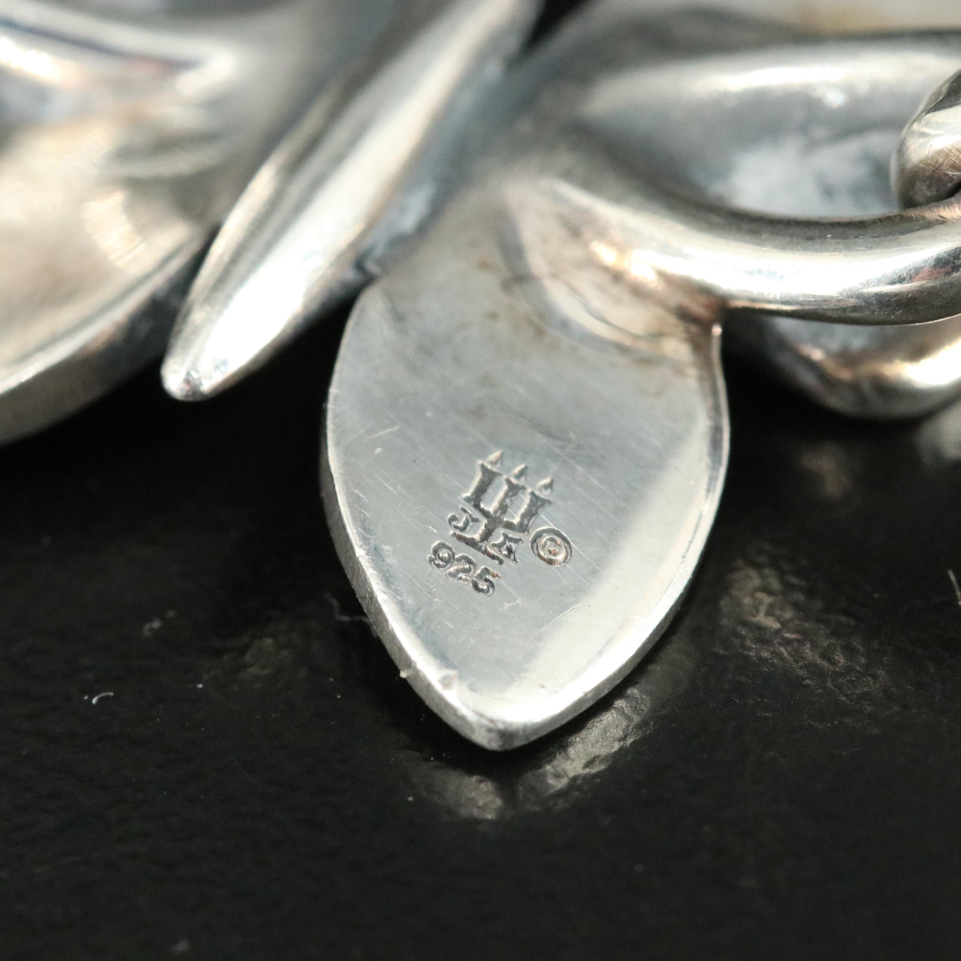 James Avery Sterling Scroll Ring and Butterfly Bracelet