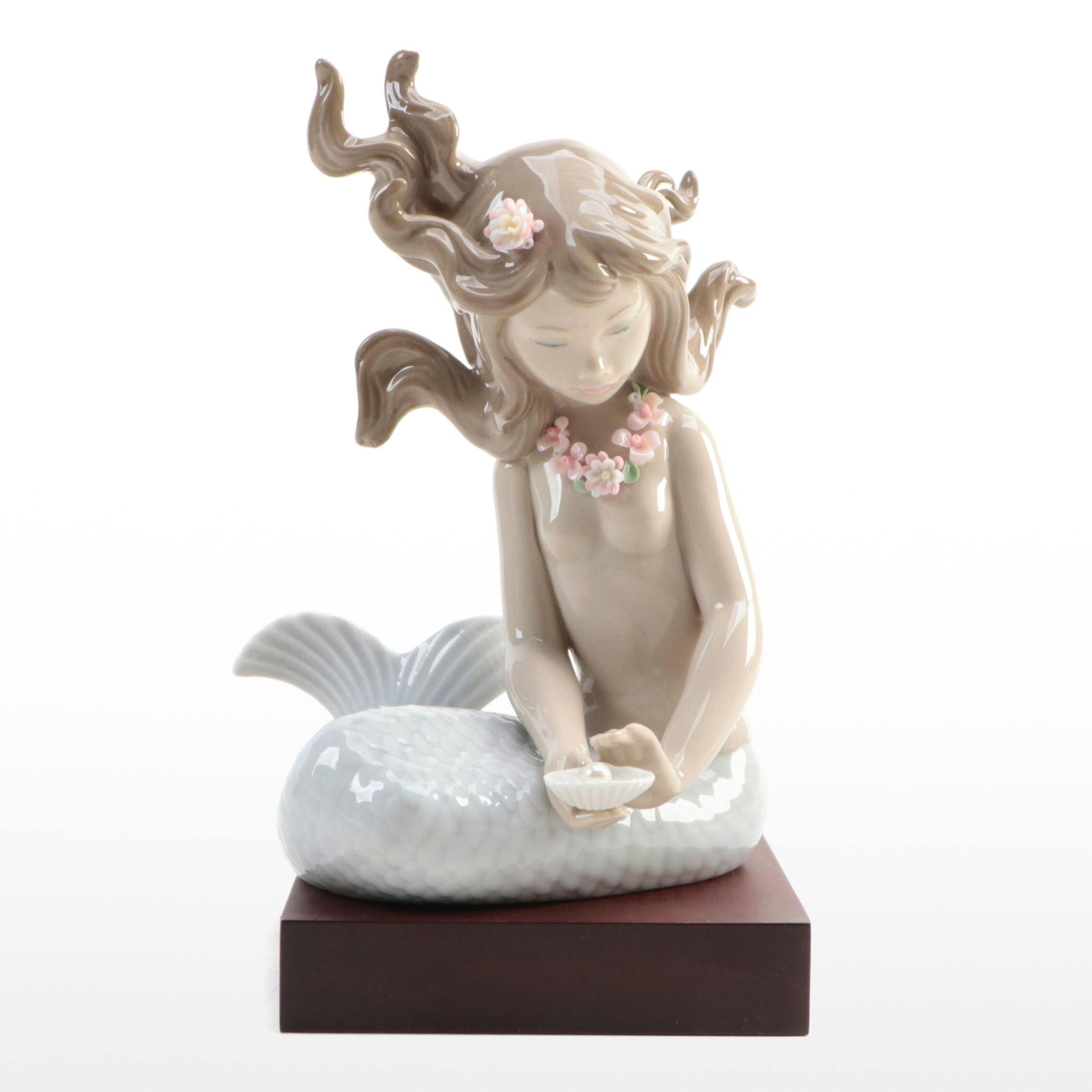 Lladró "Mirage" Porcelain Mermaid Figurine Designed by José Puche