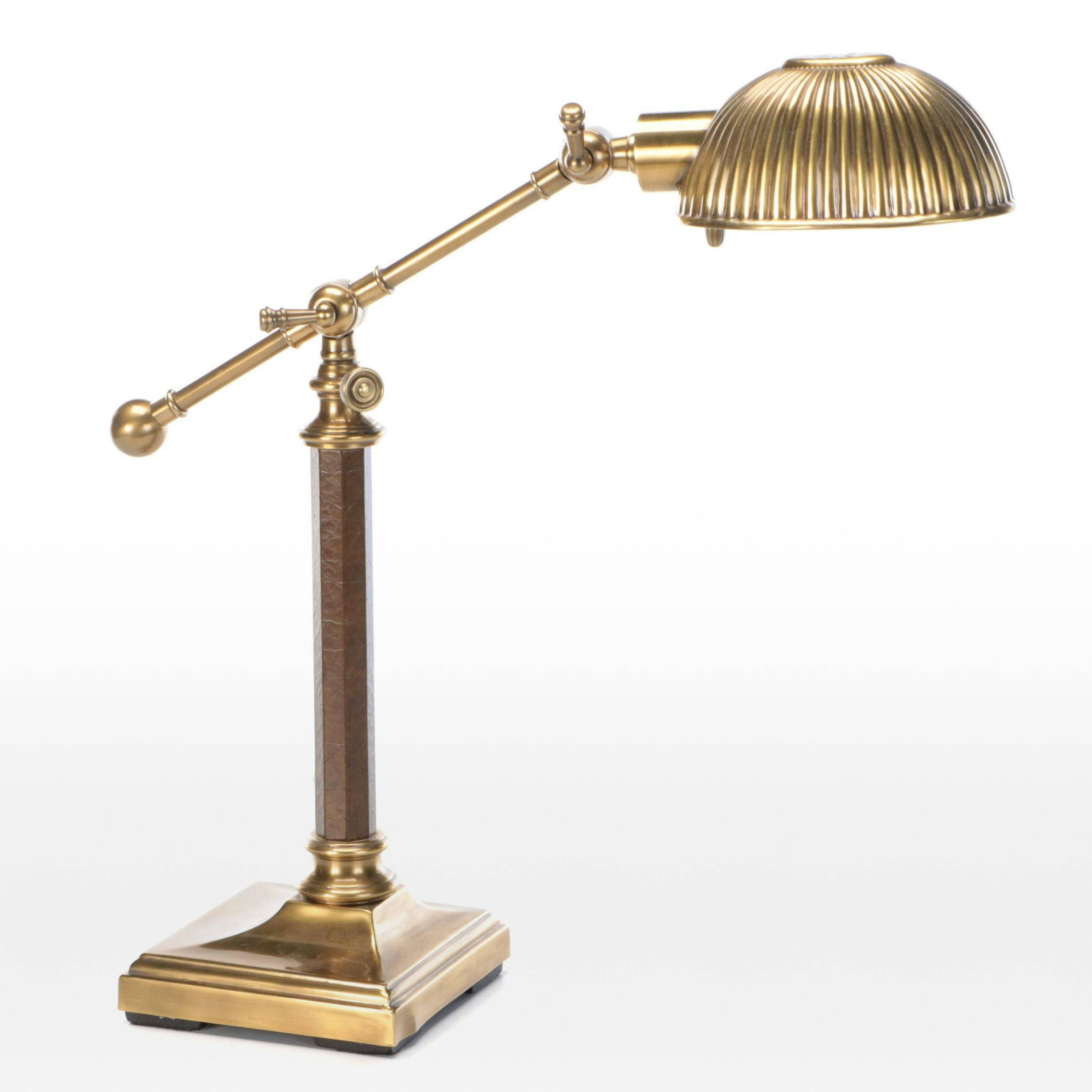 Retro Tikanna Cantilever Desk Lamp with Ribbed Shell Shade,  2009