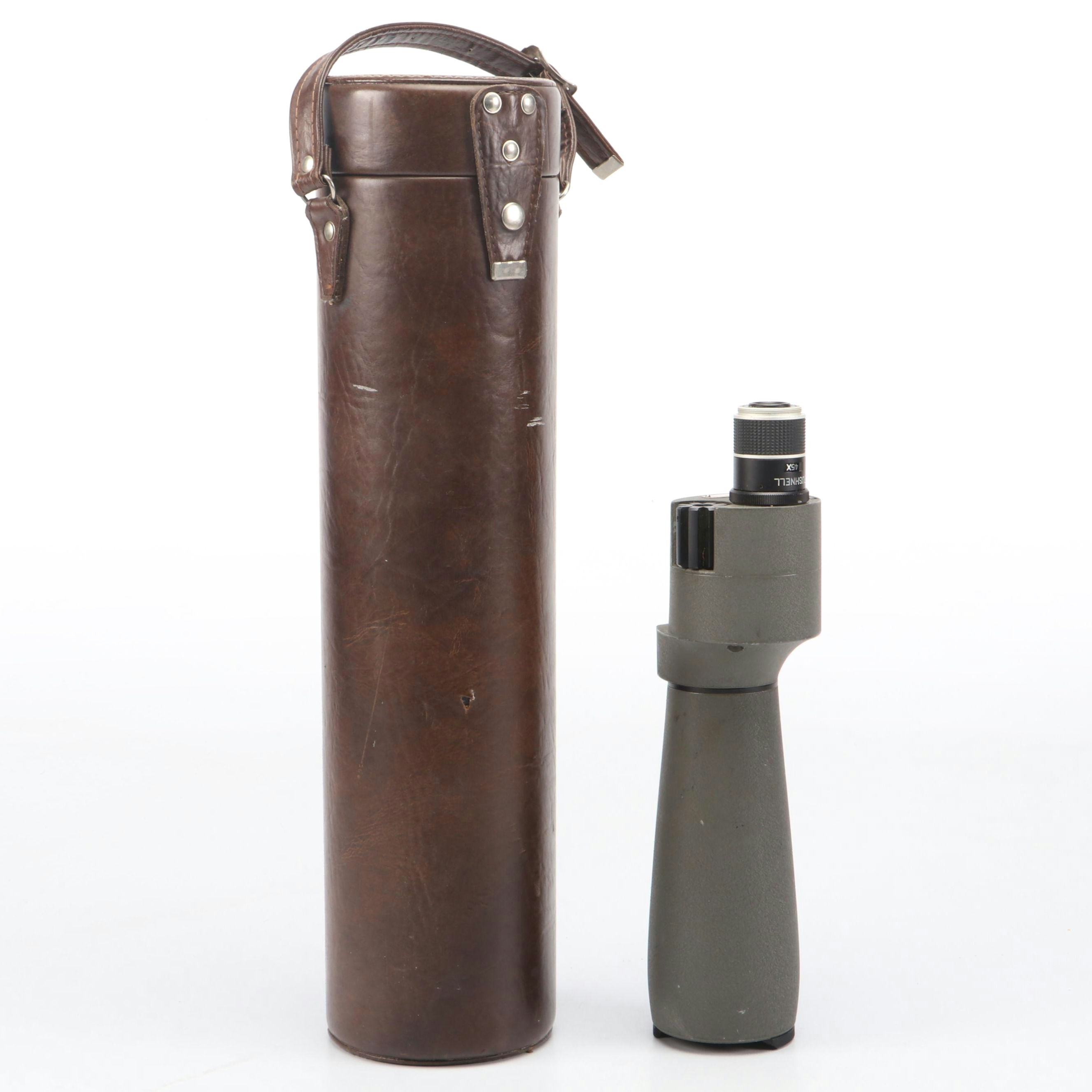 Bushnell Spacemaster II Telescope with Bausch & Lomb Leather Carrying Case