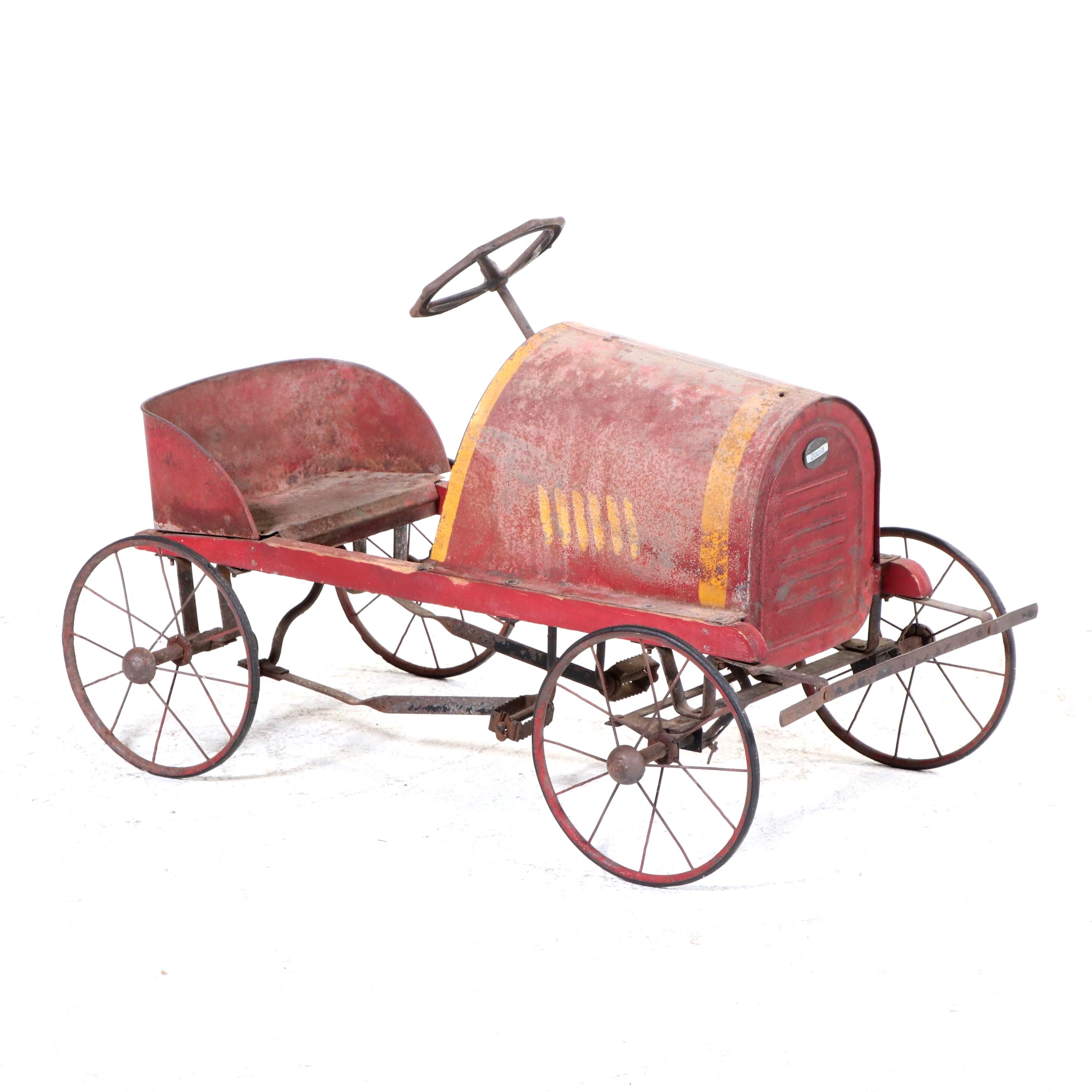 Dodge Wood and Metal Pedal Car, Early 1900's