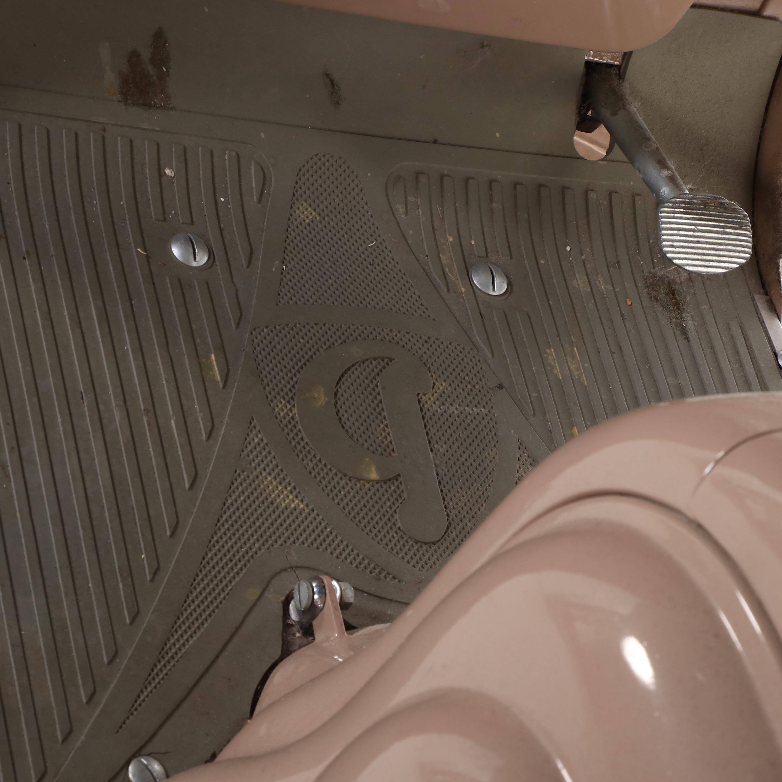 1959 French Peugeot Model 157B Tan Two-Seat Scooter