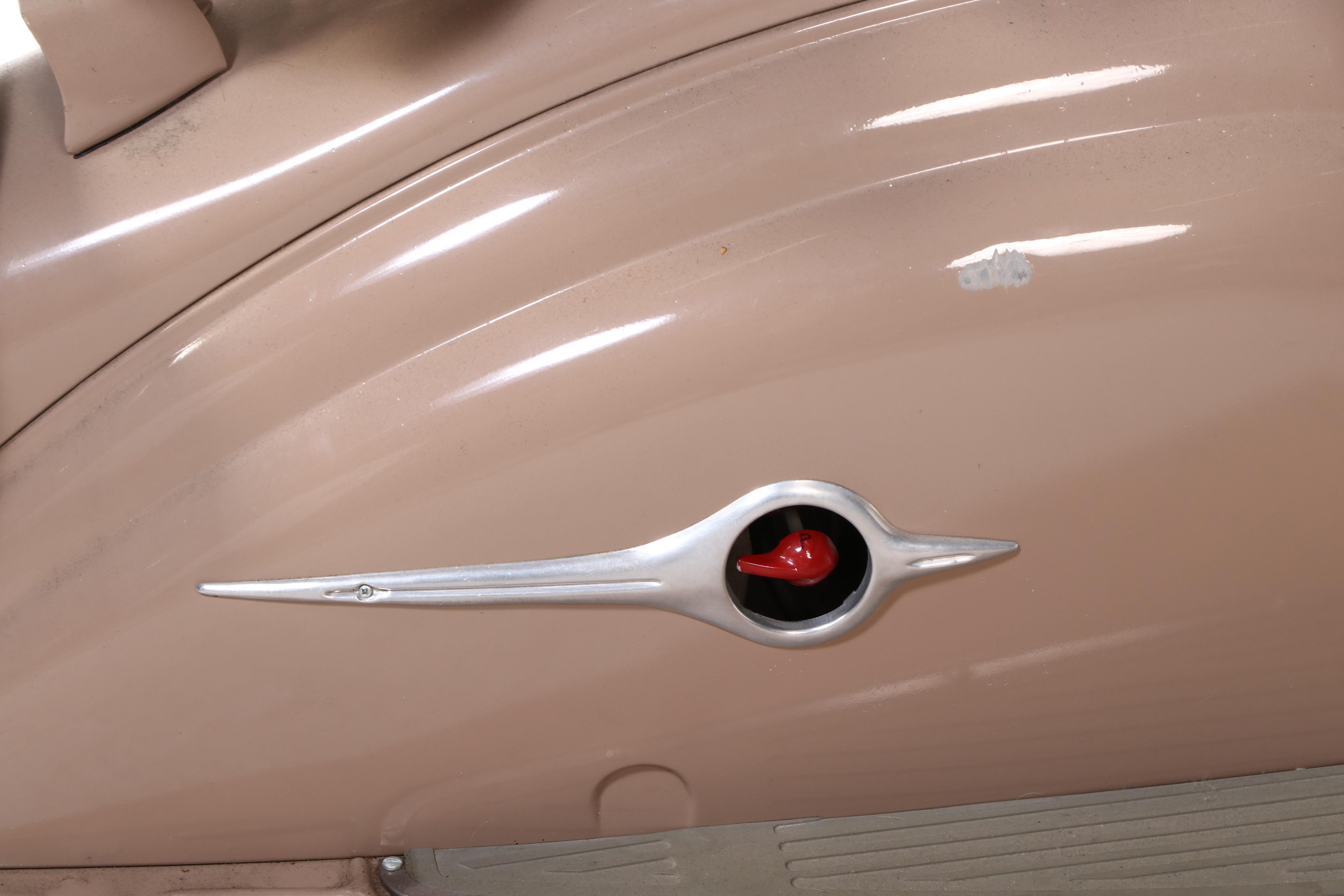 1959 French Peugeot Model 157B Tan Two-Seat Scooter