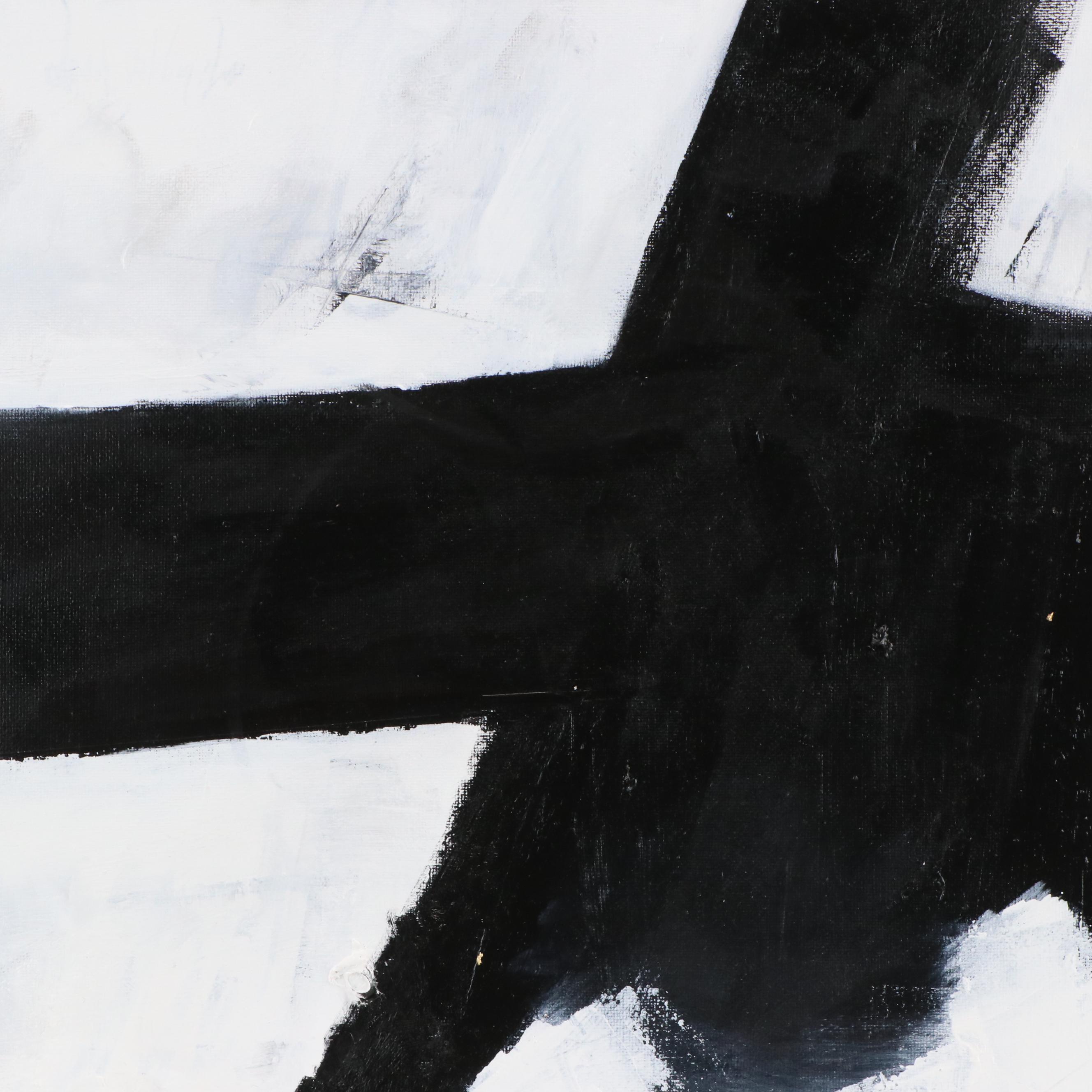 Milagros Pongo Abstract Mixed Media Painting "Neutral," 21st Century