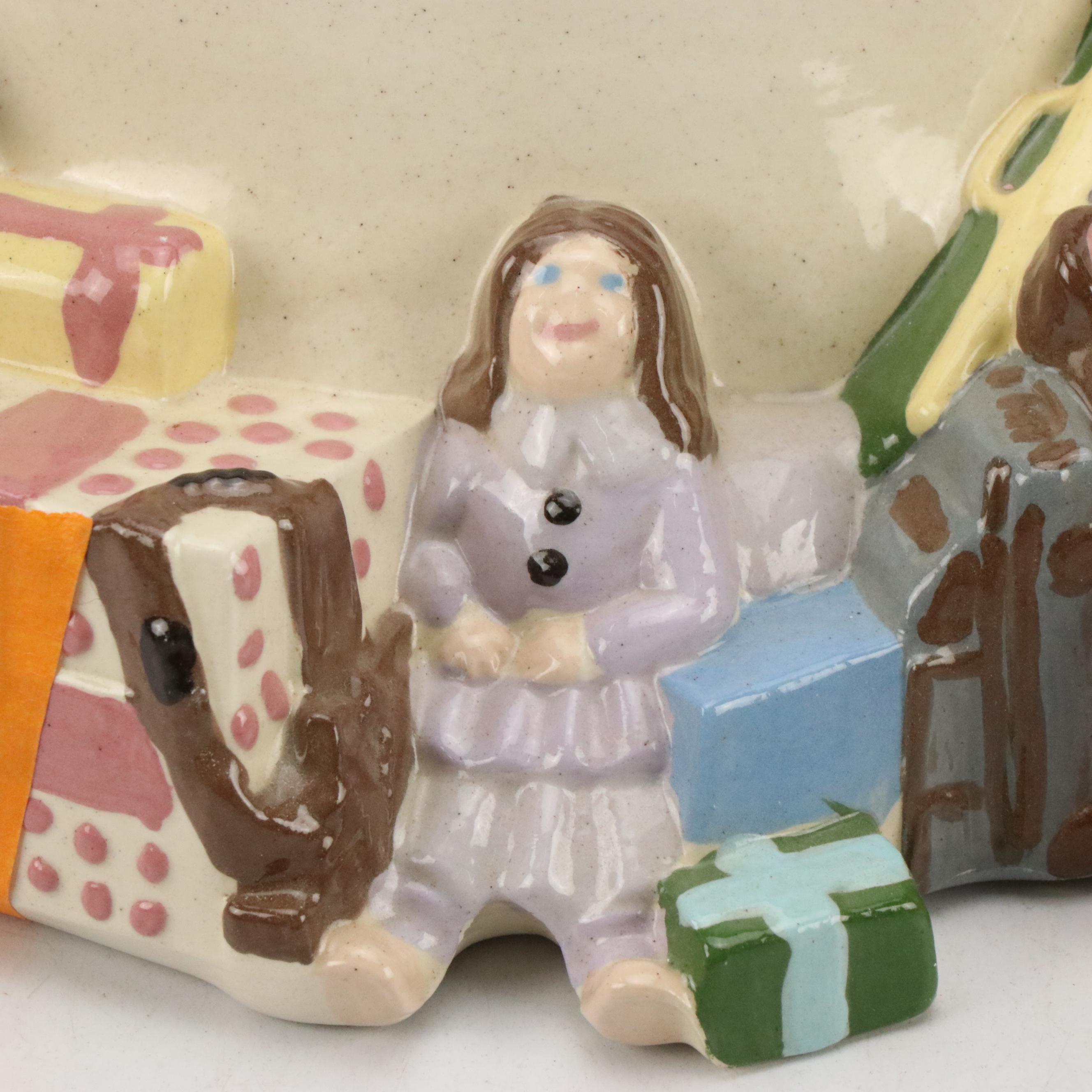 Atlantic Mold Illuminated Ceramic Tabletop Christmas Tree, Late 20th Century