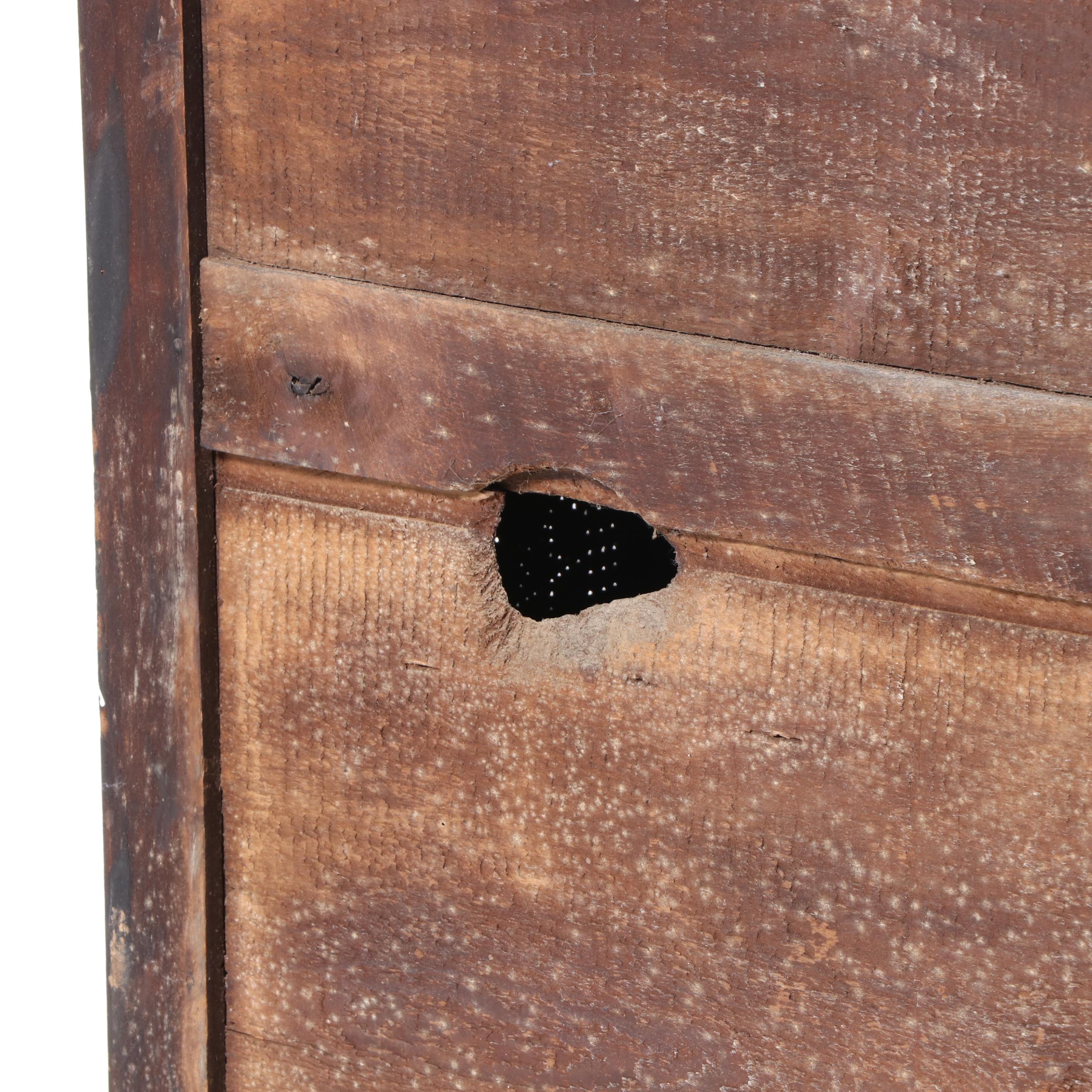 American Primitive Poplar and Oak Twelve-Tin Pie Safe, 19th Century