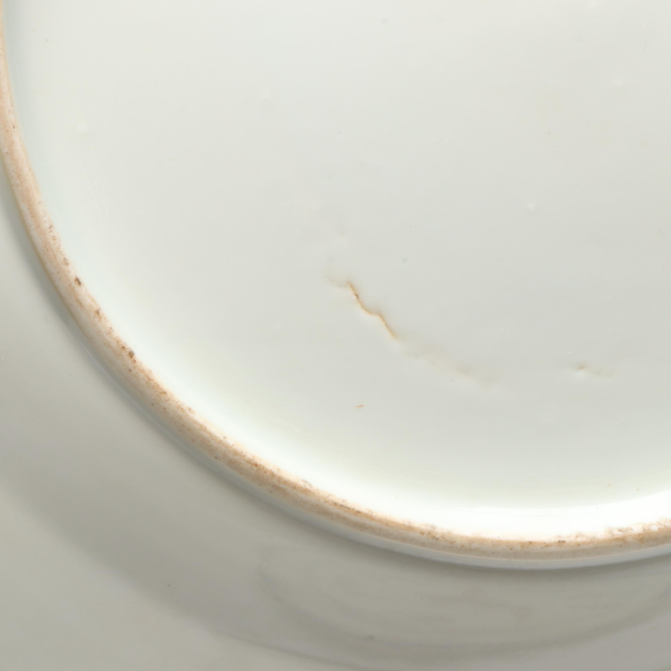 Pair of Chinese Export Plates For The American Market, 18th/19th Century