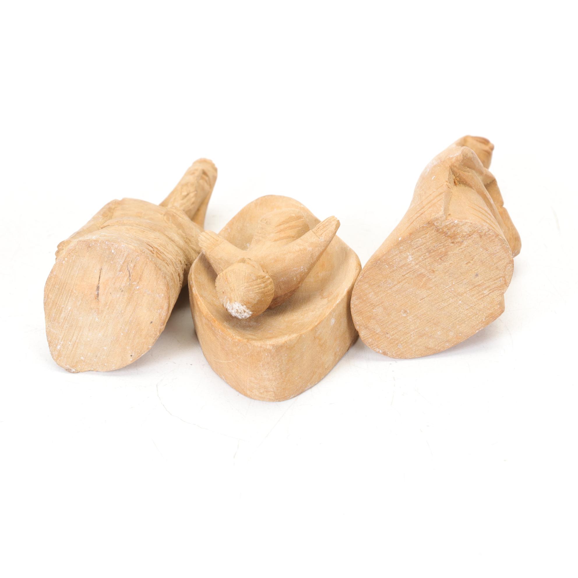 Hand Carved Nativity Figures