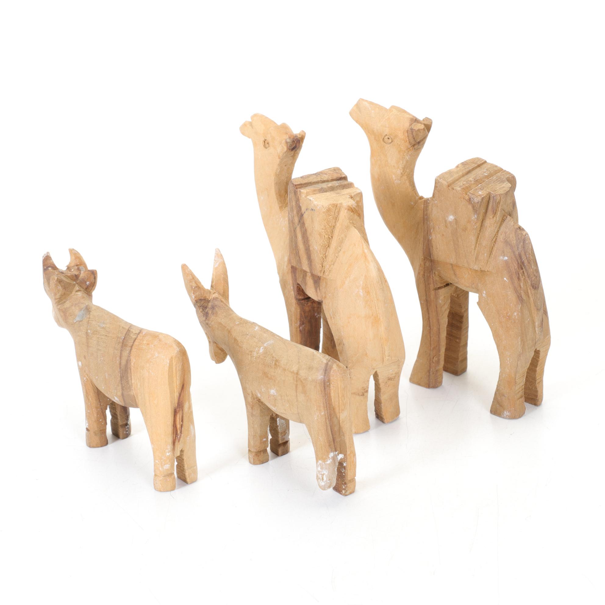 Hand Carved Nativity Figures