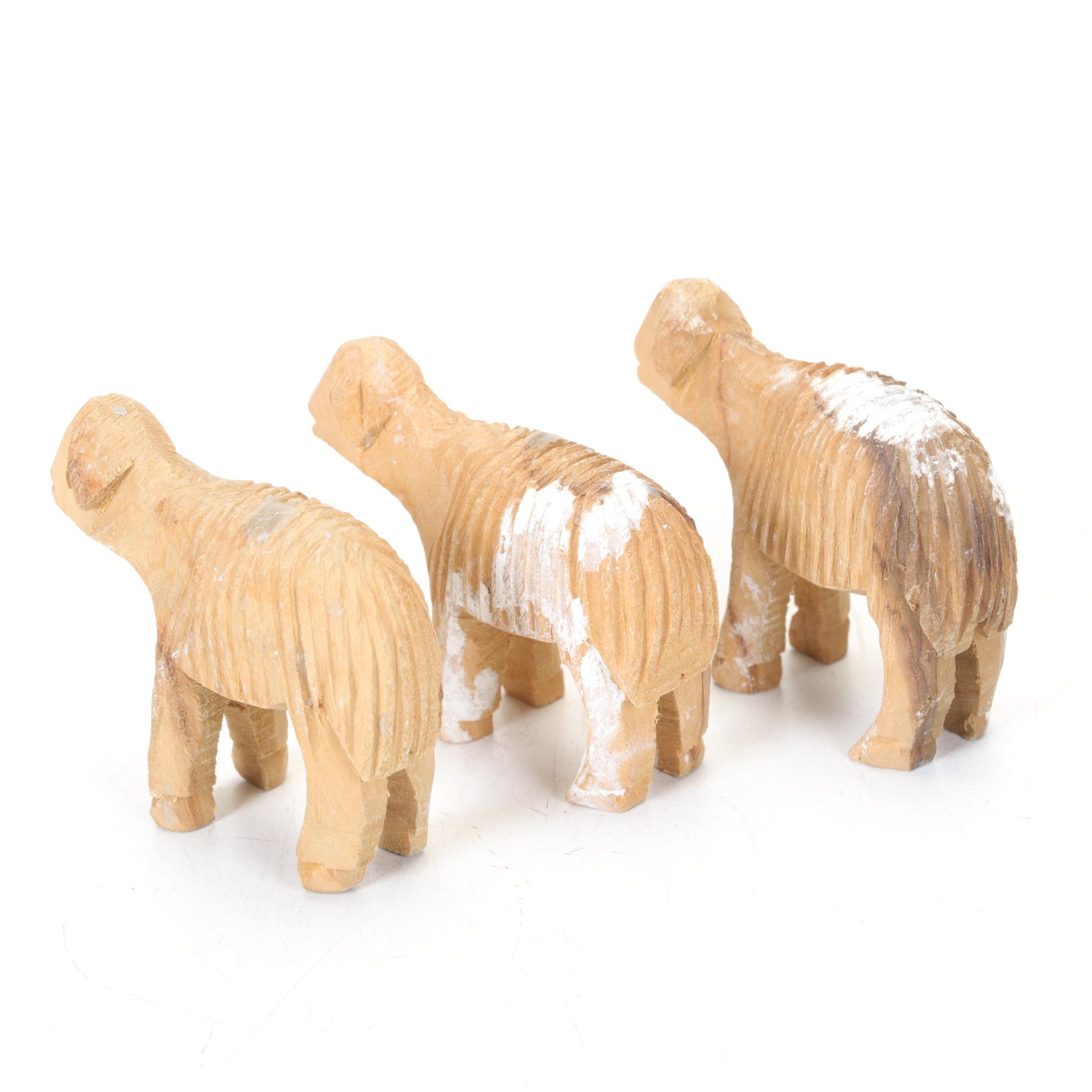 Hand Carved Nativity Figures