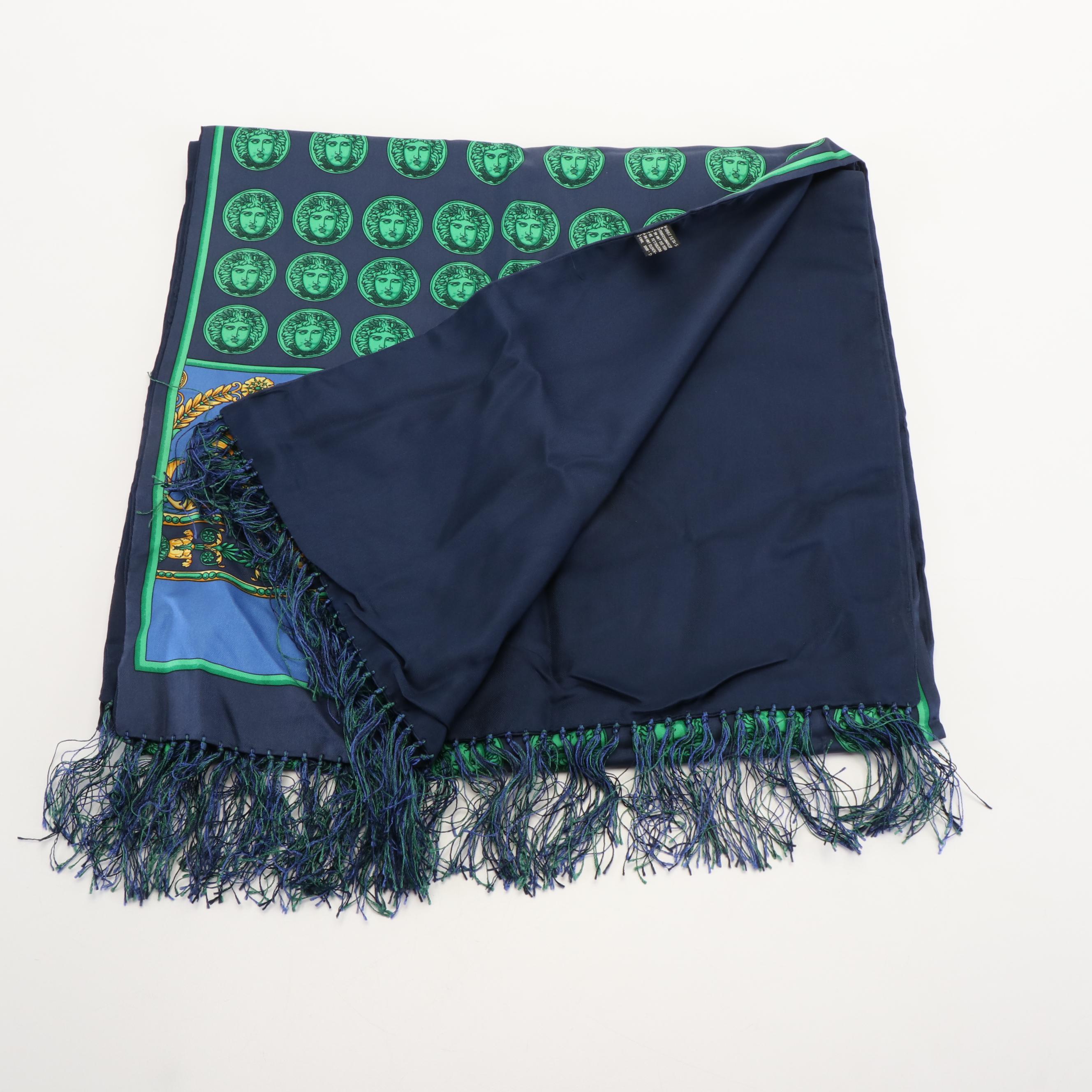 Gianni Versace Tres Chic Cravate Silk Scarf