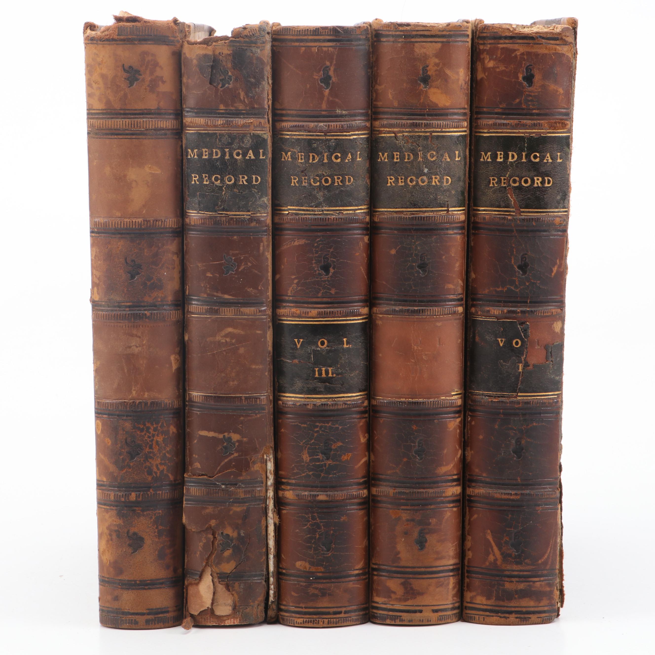 "The Medical Record" Incomplete Series Edited by George F. Shady, 1867