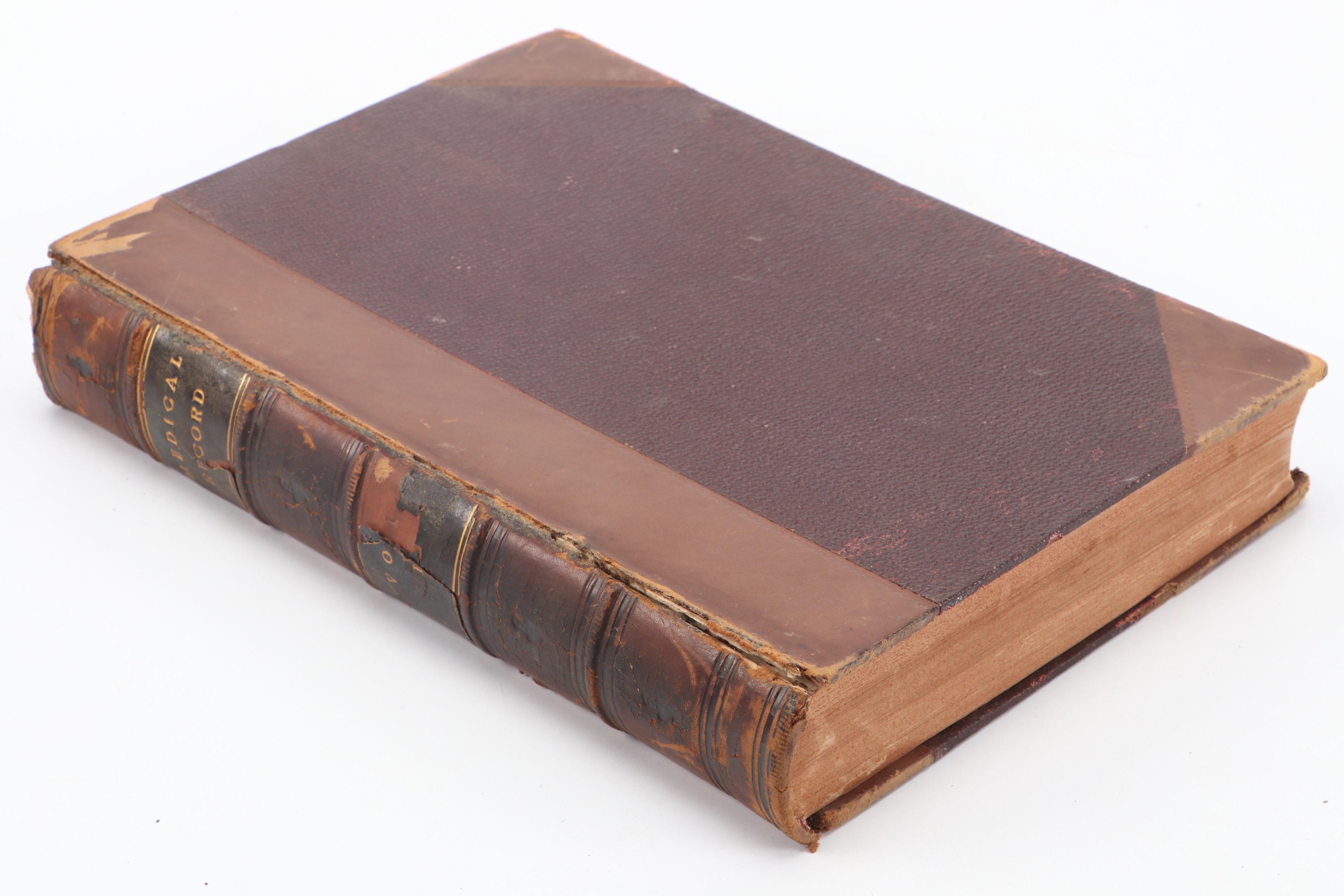 "The Medical Record" Incomplete Series Edited by George F. Shady, 1867