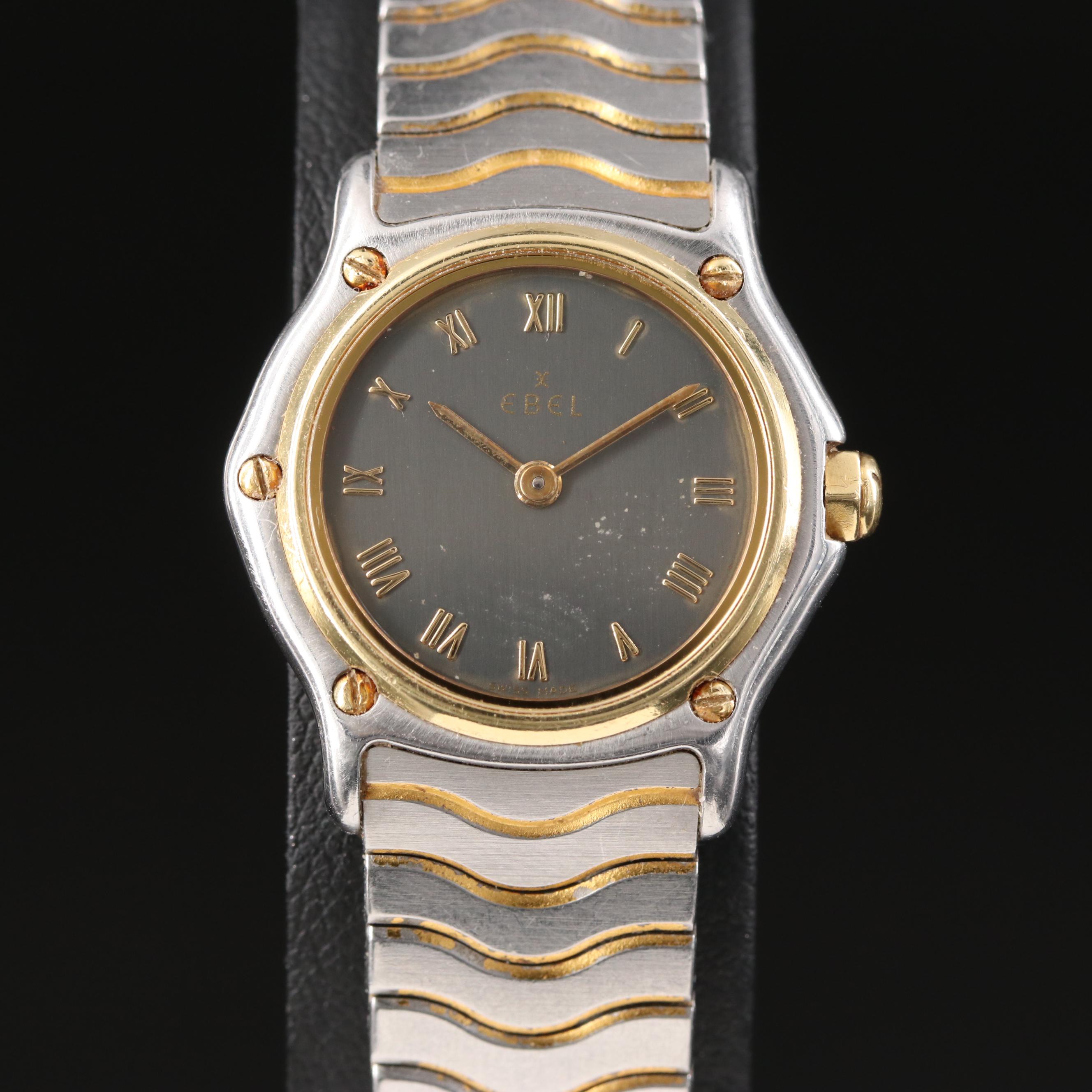 Ebel Sport Classique 18K and Stainless Steel Watch