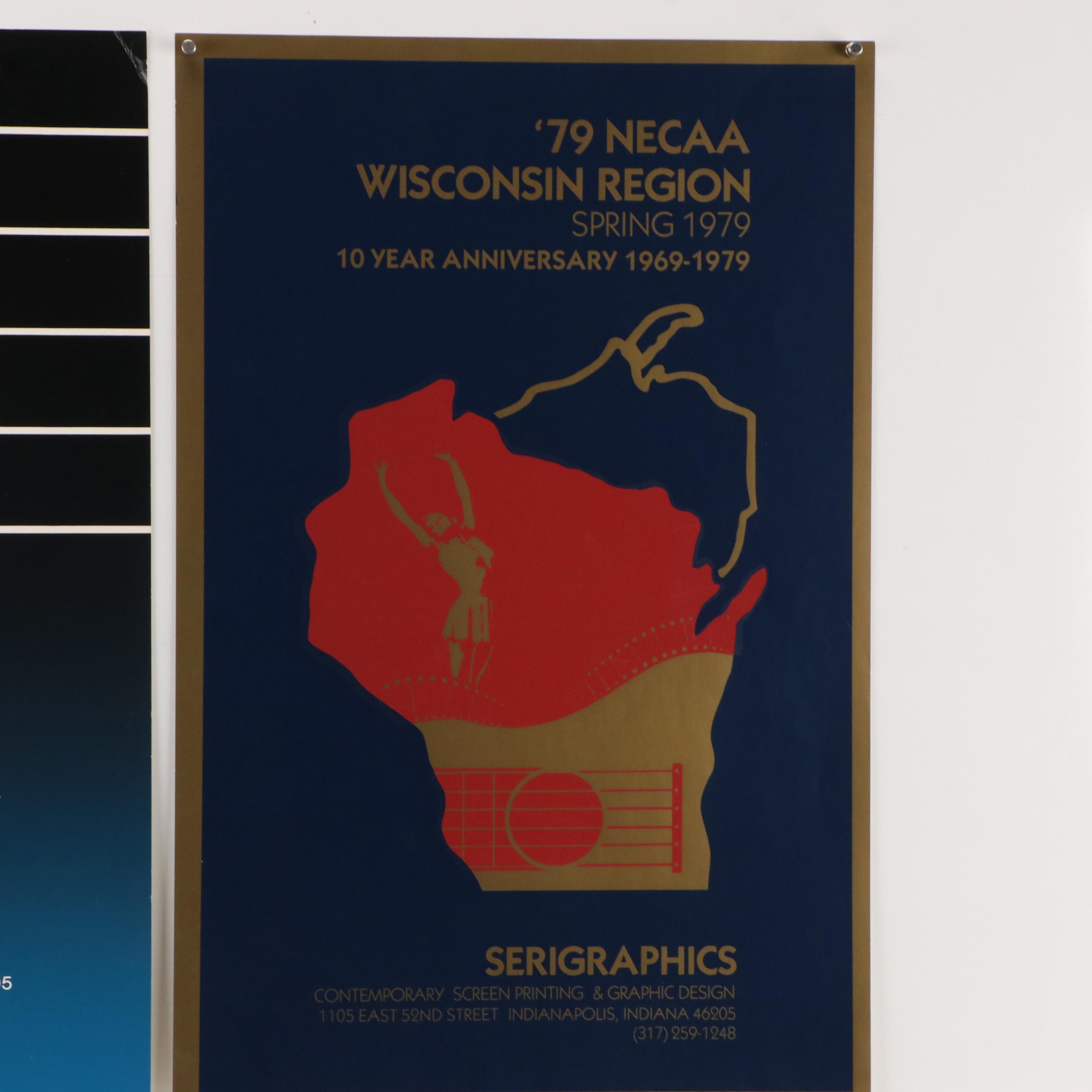 Serigraphics Designed Modern Screenprint Posters, Late 20th Century