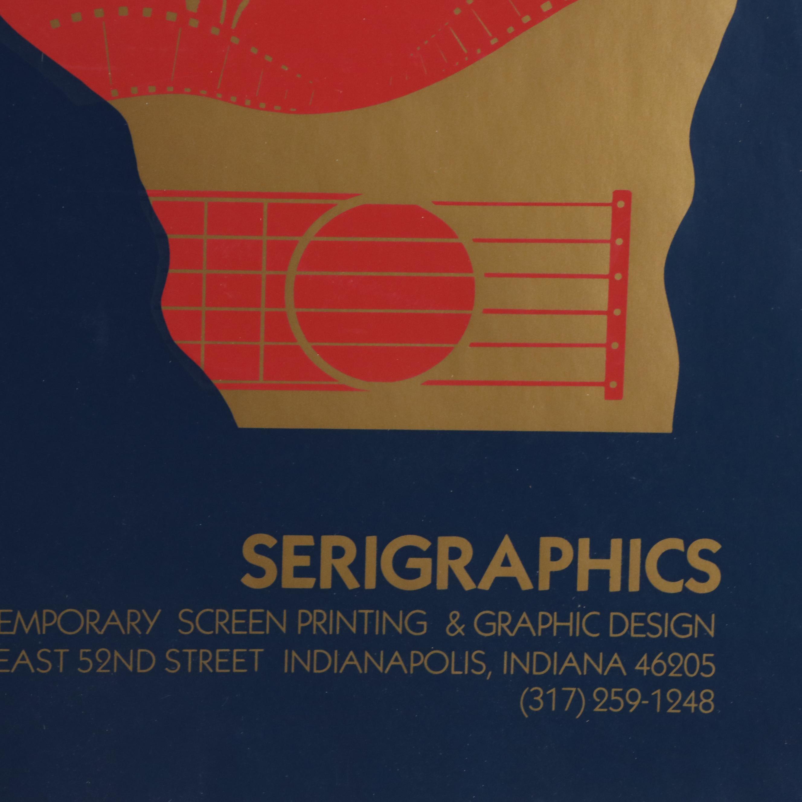 Serigraphics Designed Modern Screenprint Posters, Late 20th Century