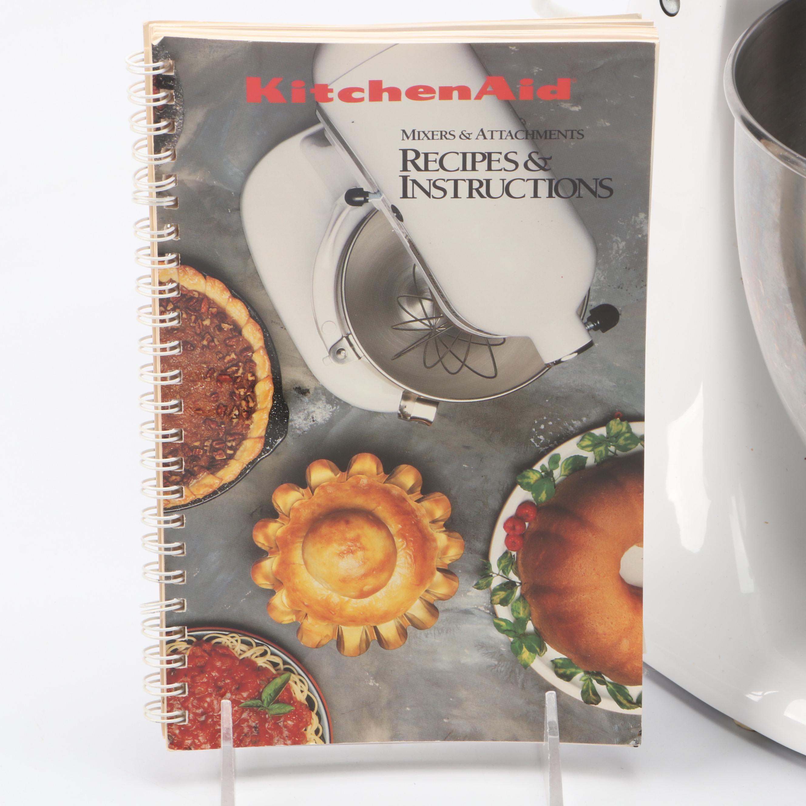 KitchenAid Model KSM90 White Enamel Stand Mixer