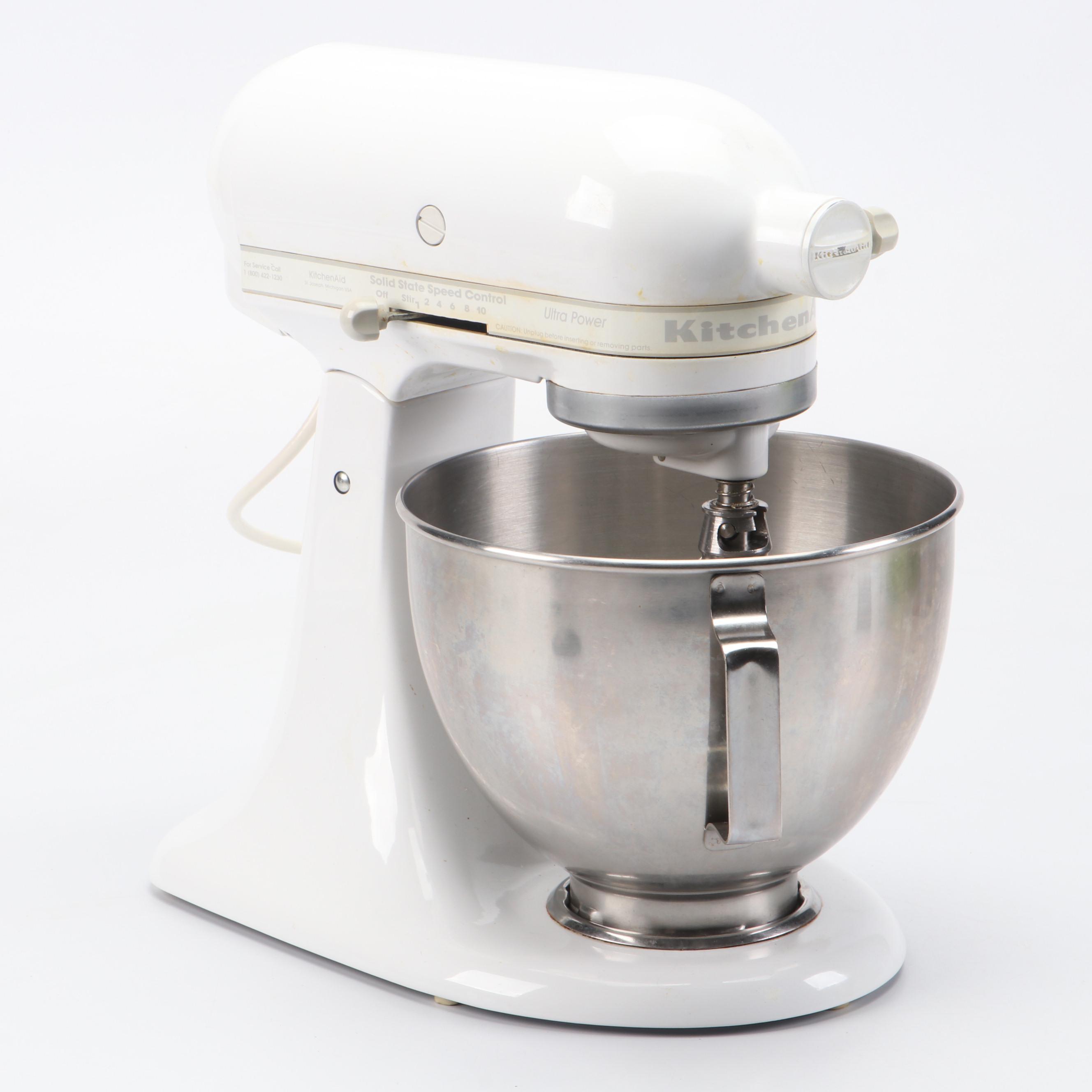 KitchenAid Model KSM90 White Enamel Stand Mixer