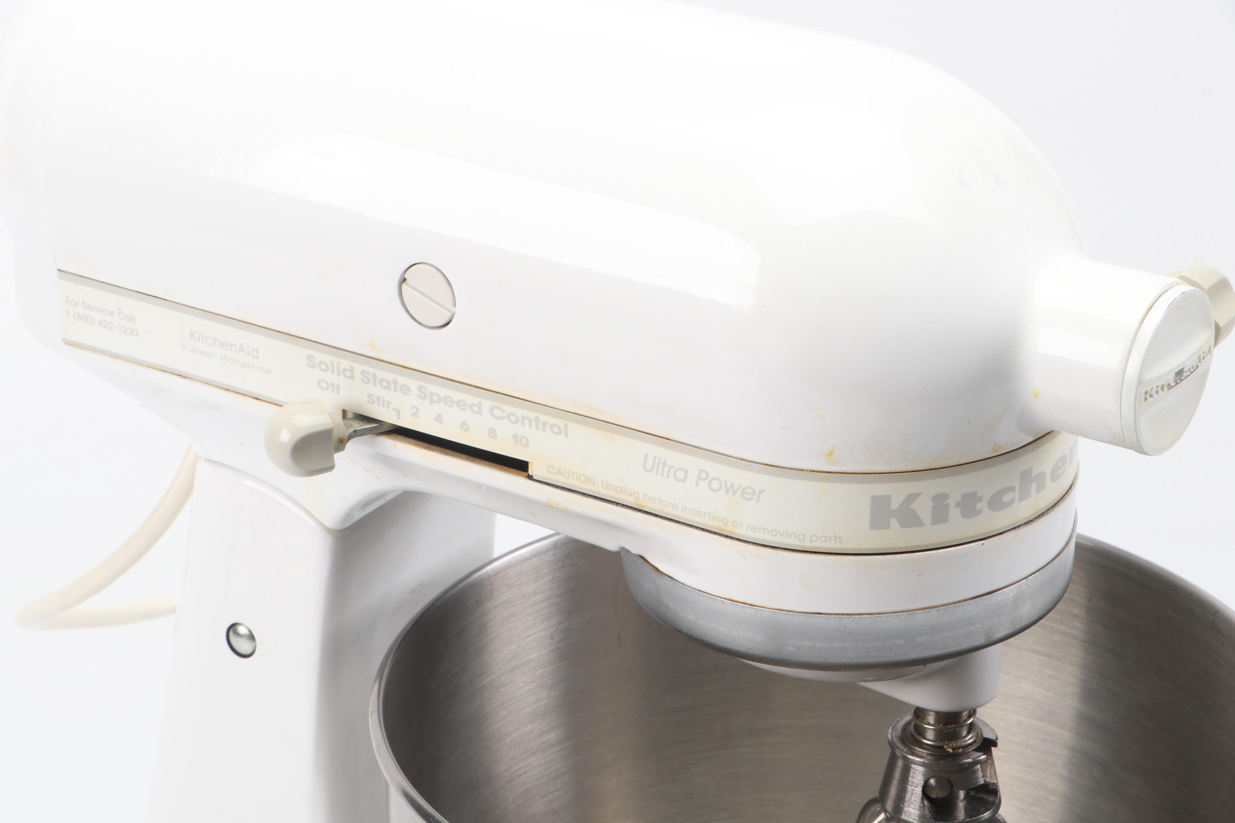 KitchenAid Model KSM90 White Enamel Stand Mixer