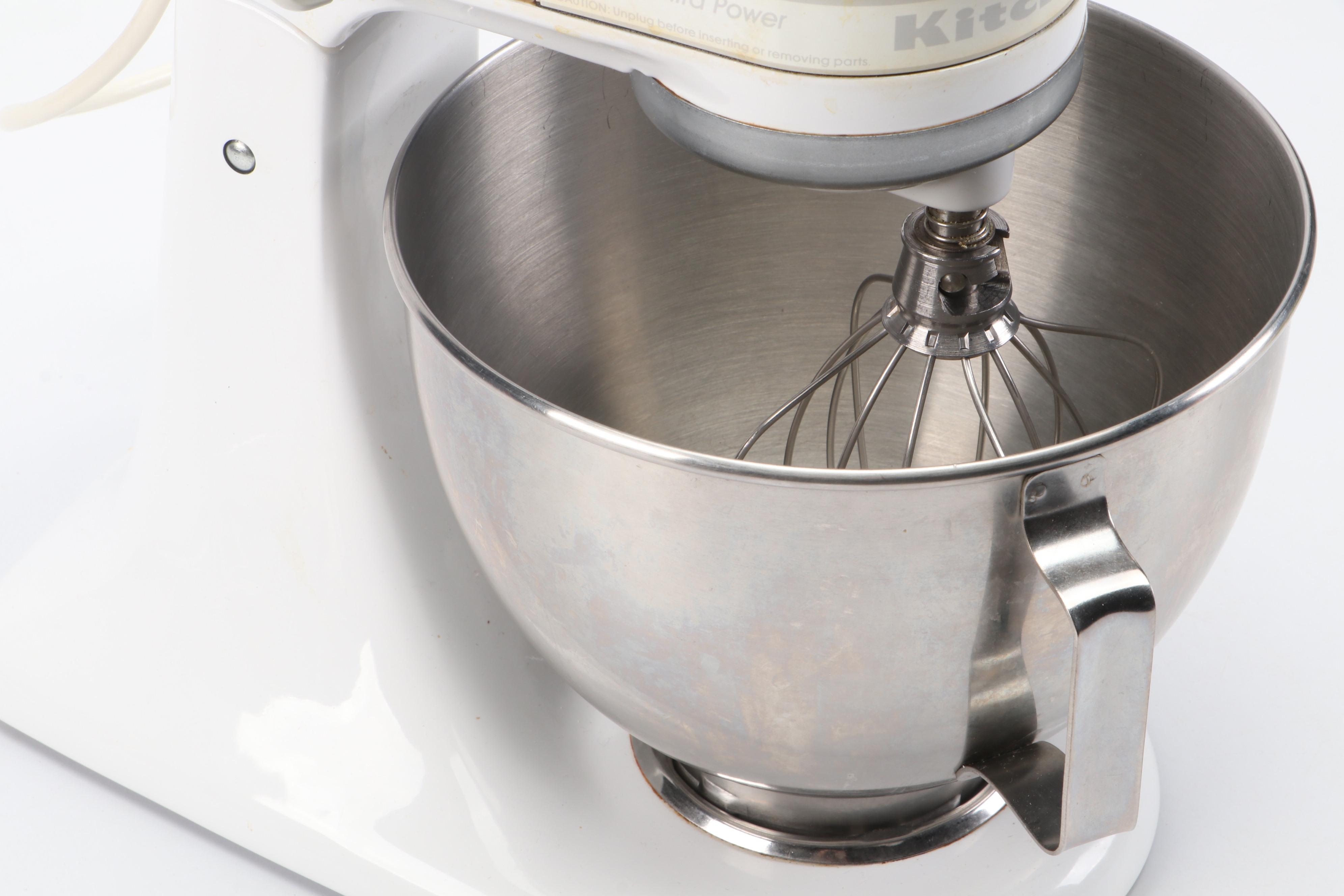 KitchenAid Model KSM90 White Enamel Stand Mixer
