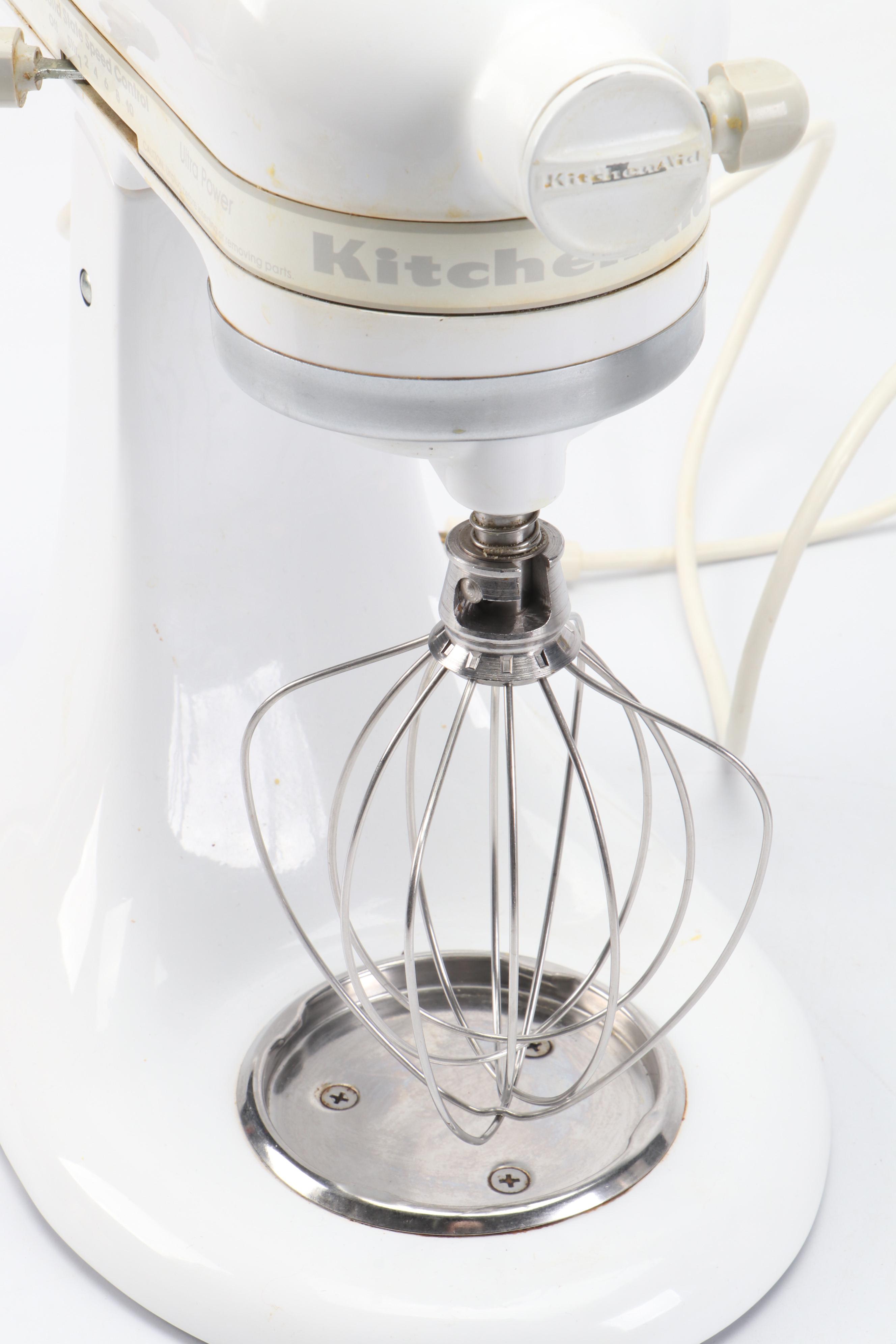 KitchenAid Model KSM90 White Enamel Stand Mixer