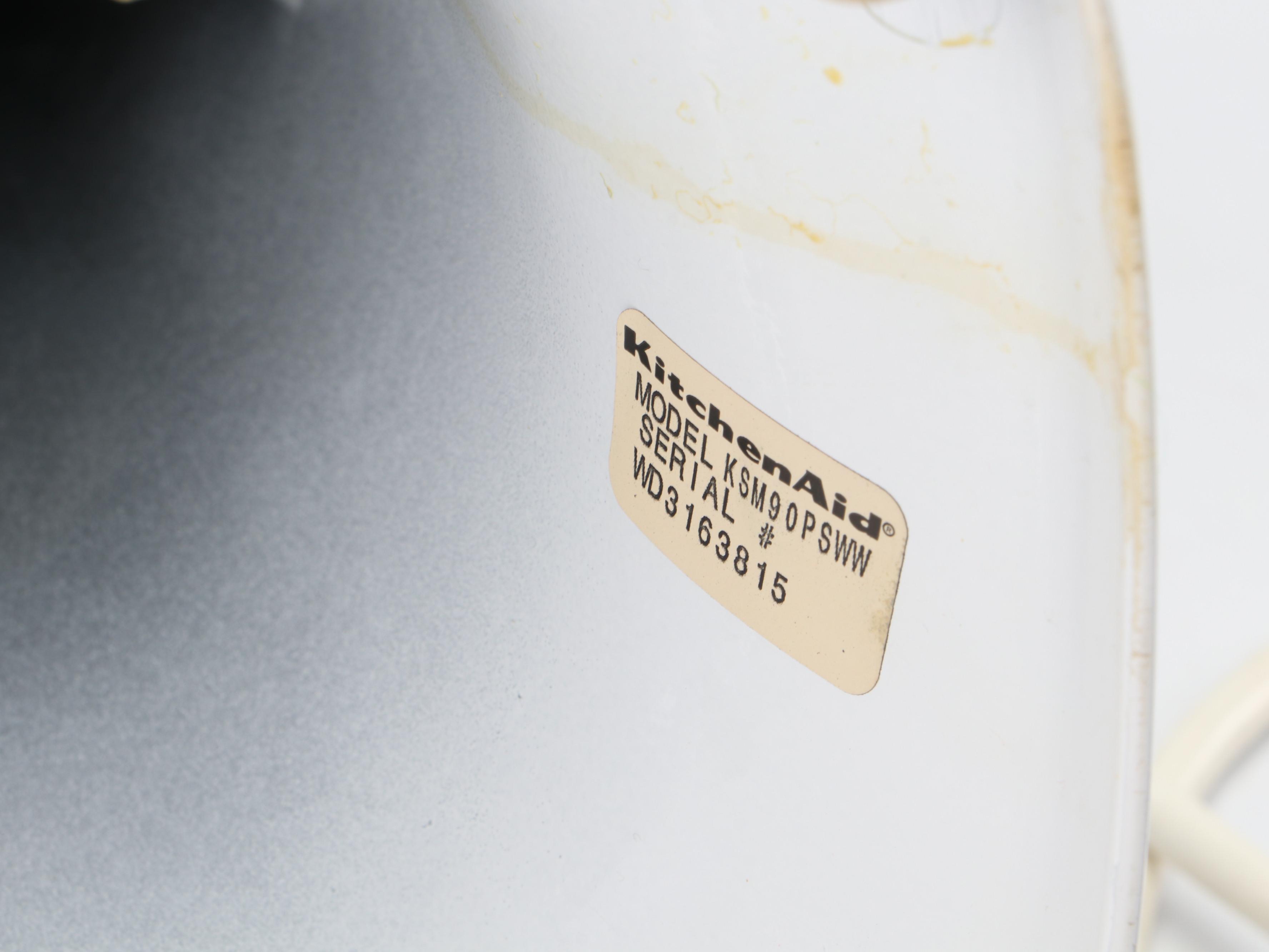 KitchenAid Model KSM90 White Enamel Stand Mixer