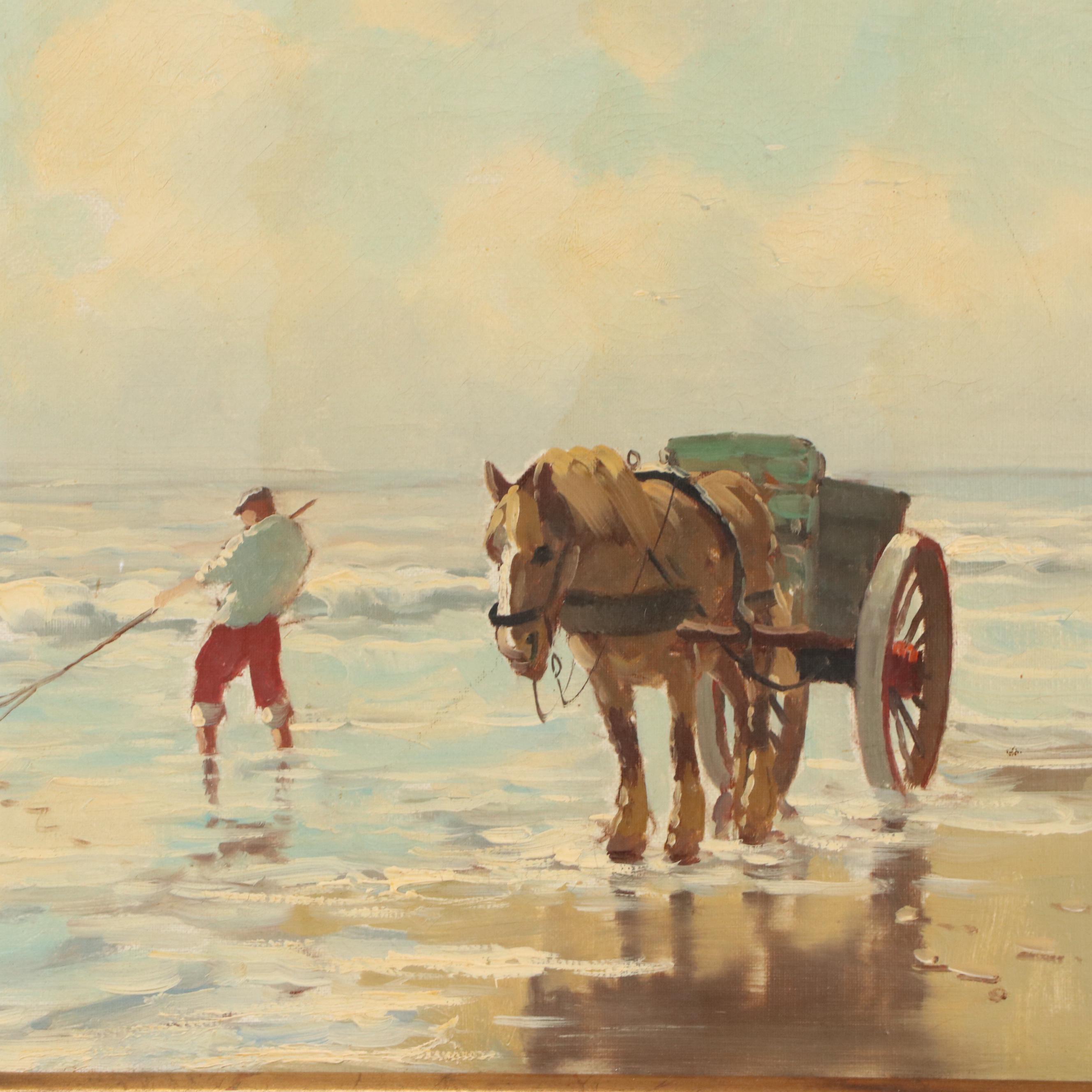 Oil Painting After "The Kelp Gatherers," 20th Century