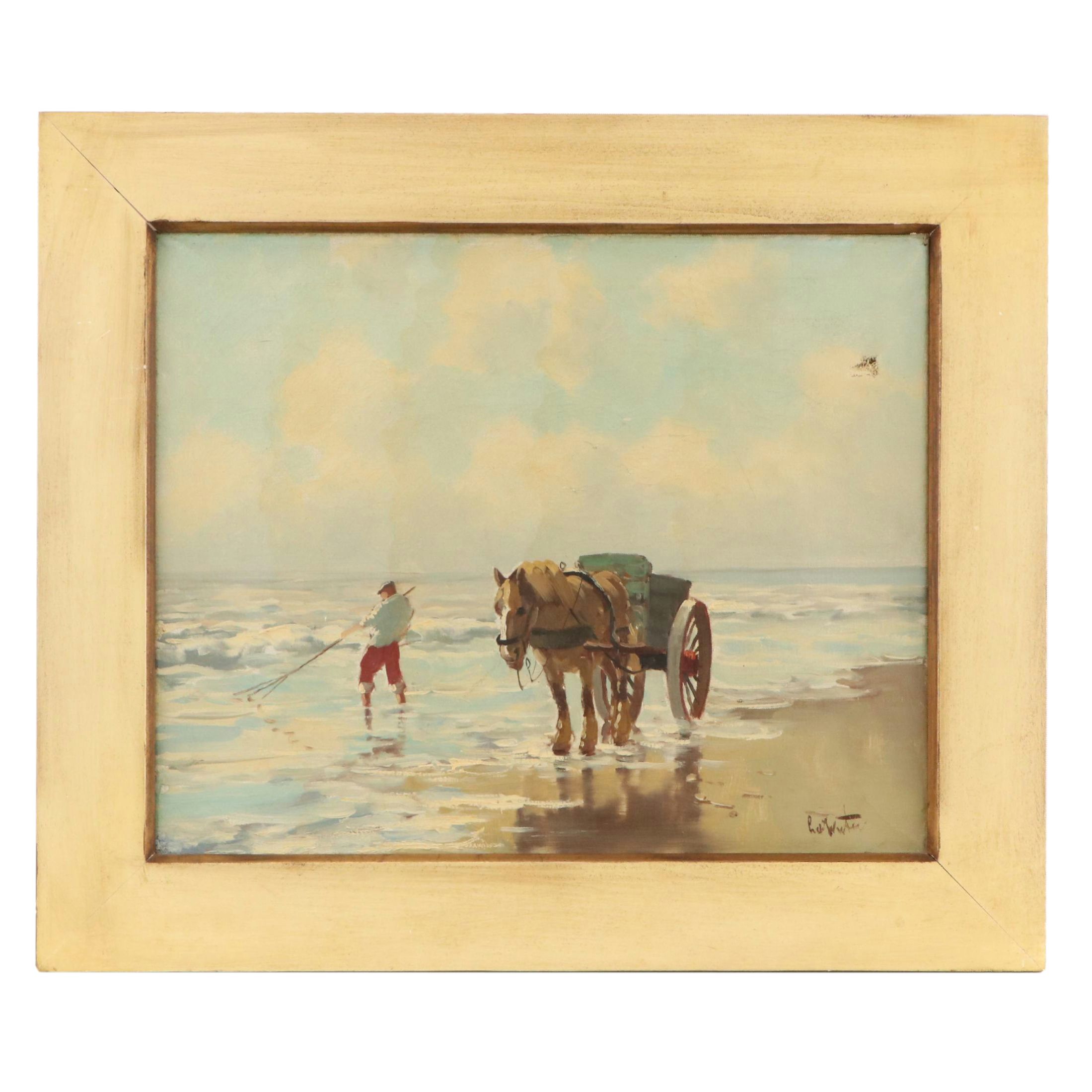 Oil Painting After "The Kelp Gatherers," 20th Century