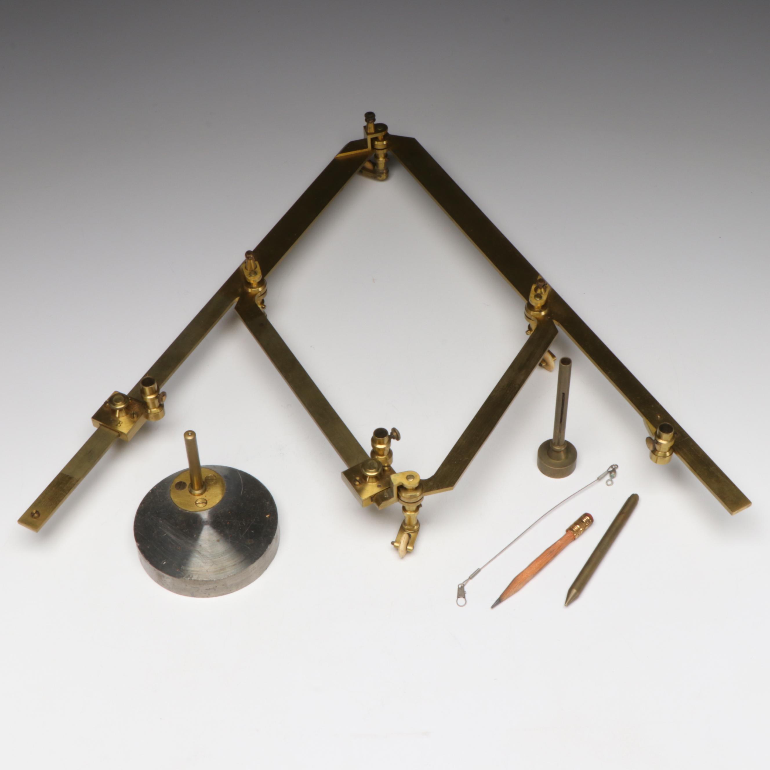 English Brass Pantograph, 19th Century
