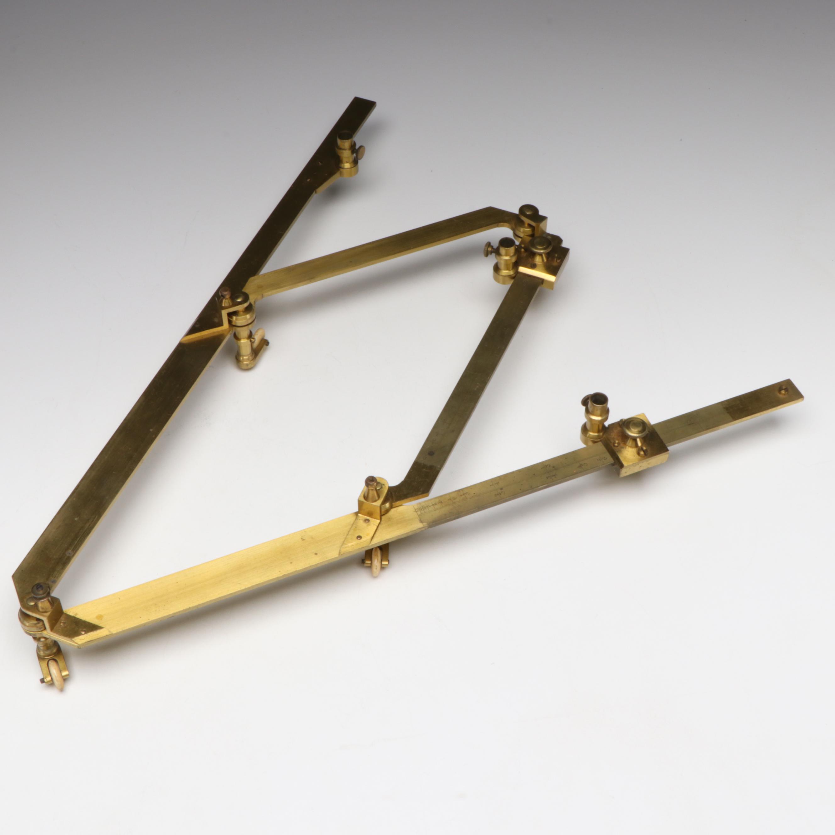 English Brass Pantograph, 19th Century