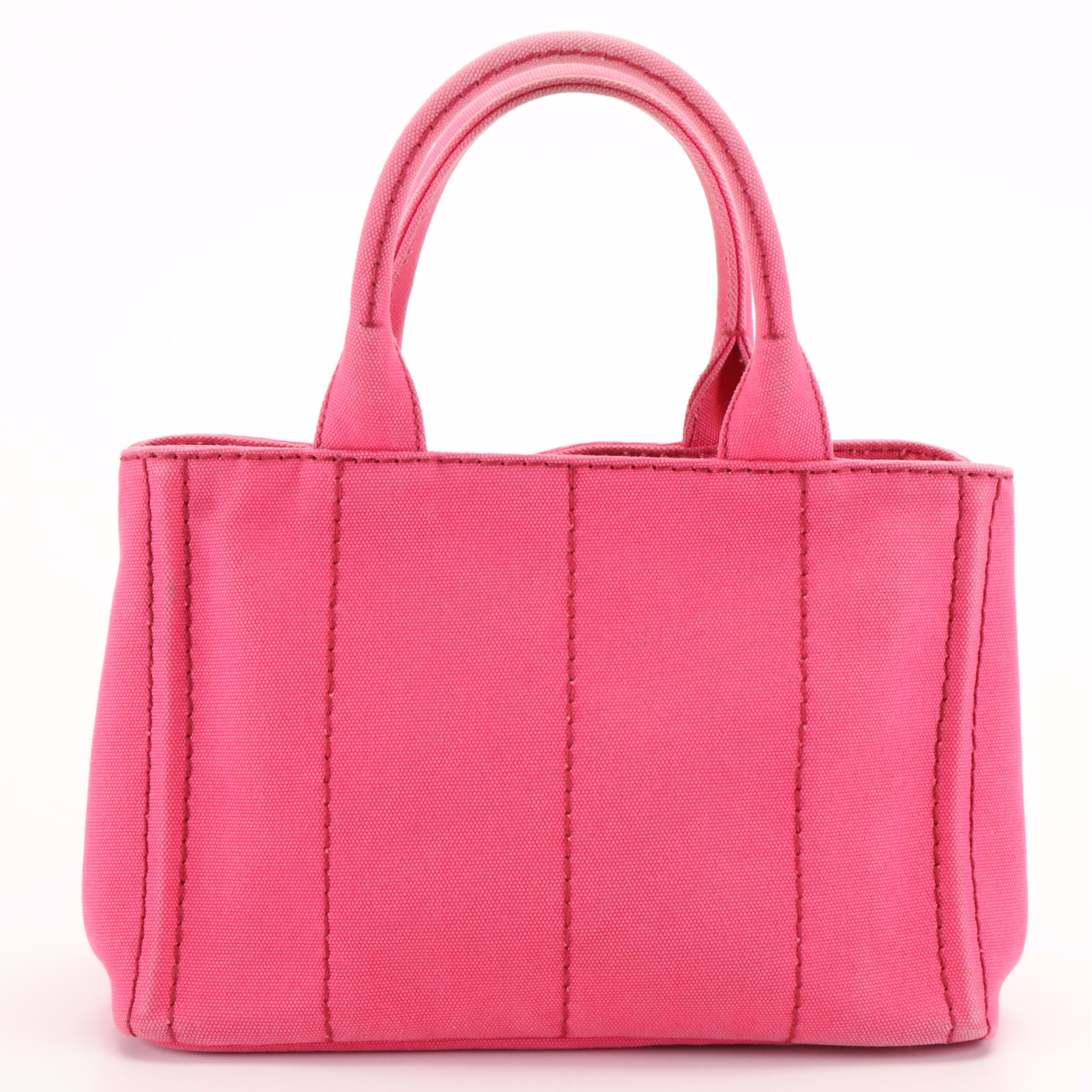 Prada Canapa Logo Tote Bag in Peonia Canvas