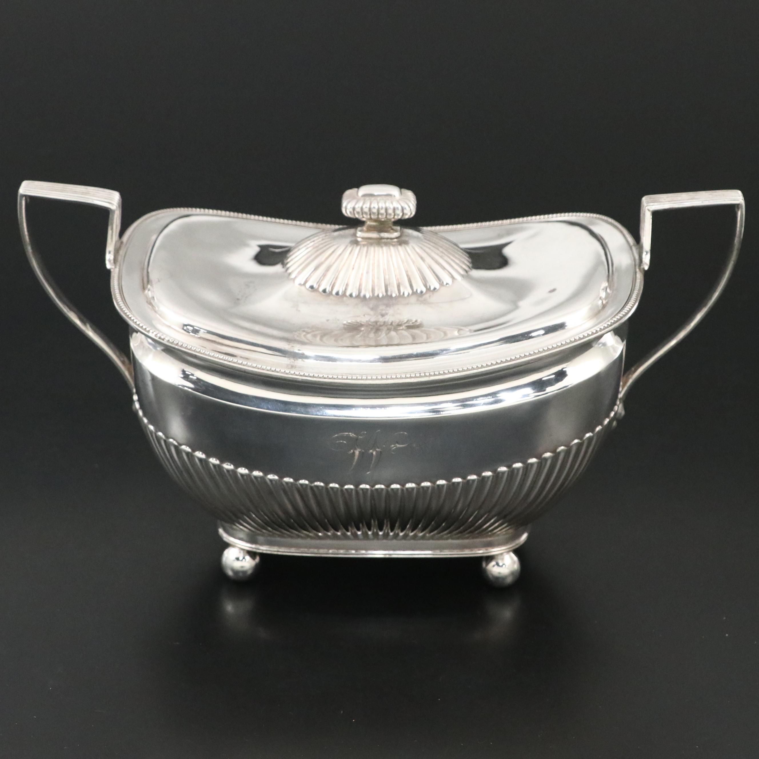 Gorham Sterling Silver Ball Foot Covered Vegetable Dish, 1888