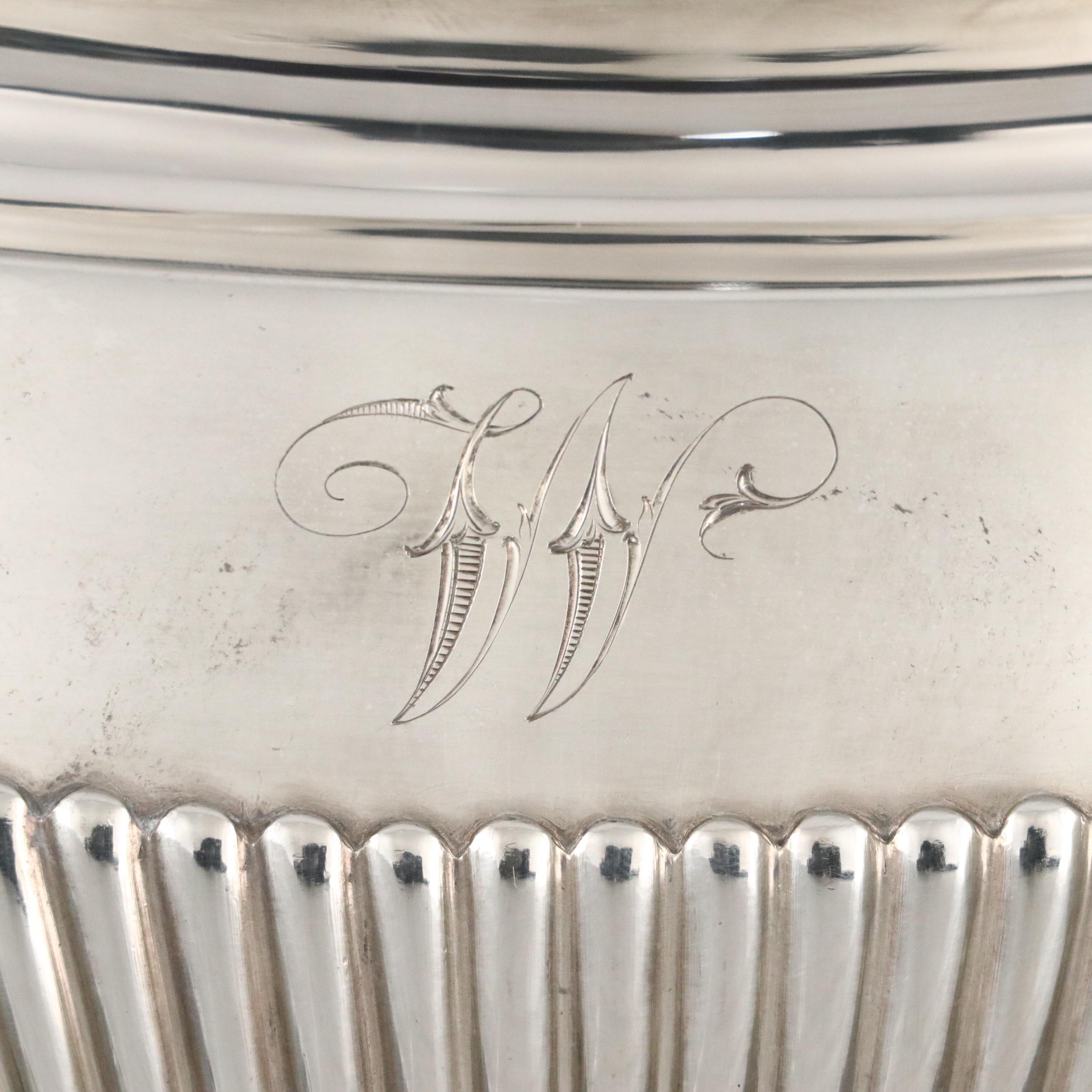 Gorham Sterling Silver Ball Foot Covered Vegetable Dish, 1888