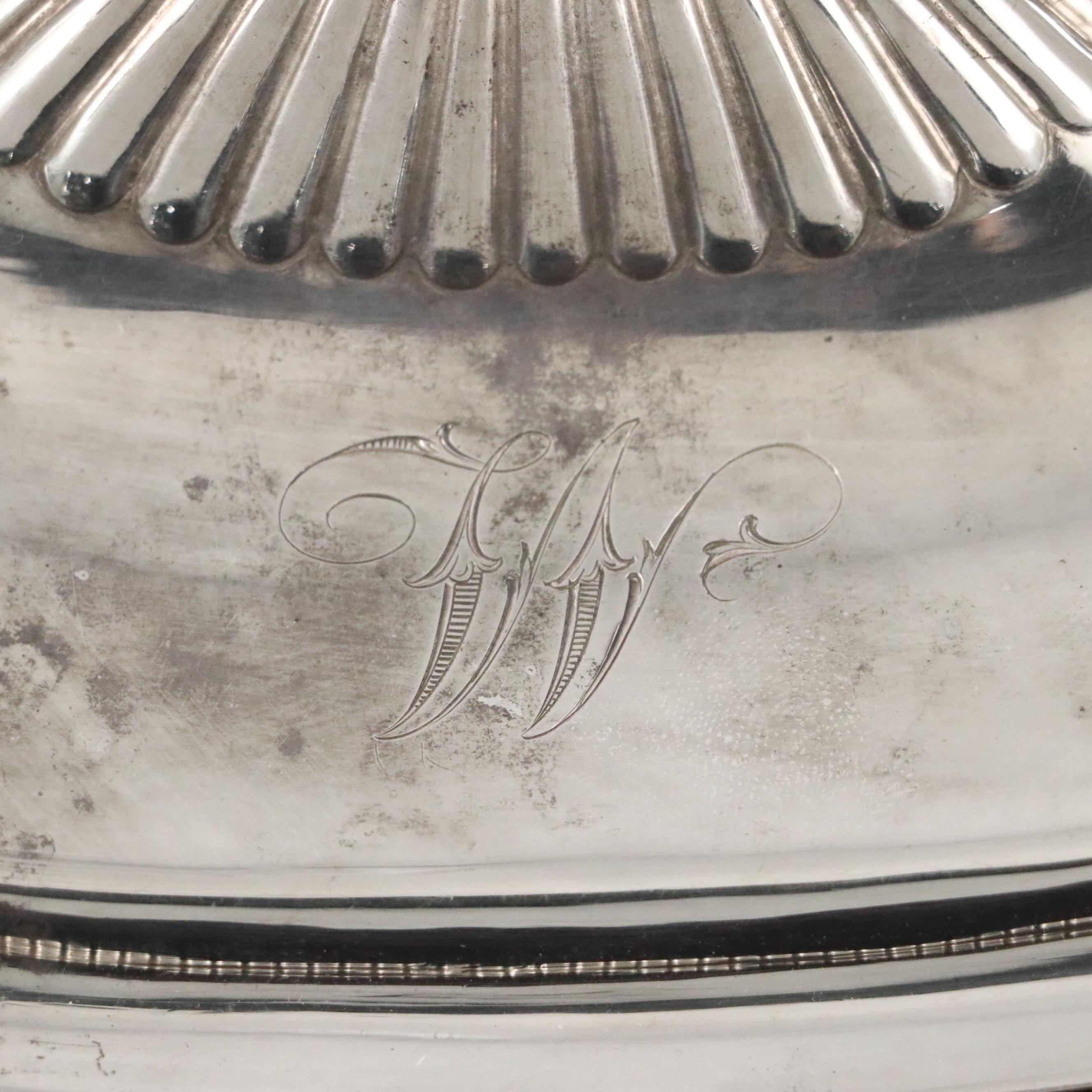 Gorham Sterling Silver Ball Foot Covered Vegetable Dish, 1888