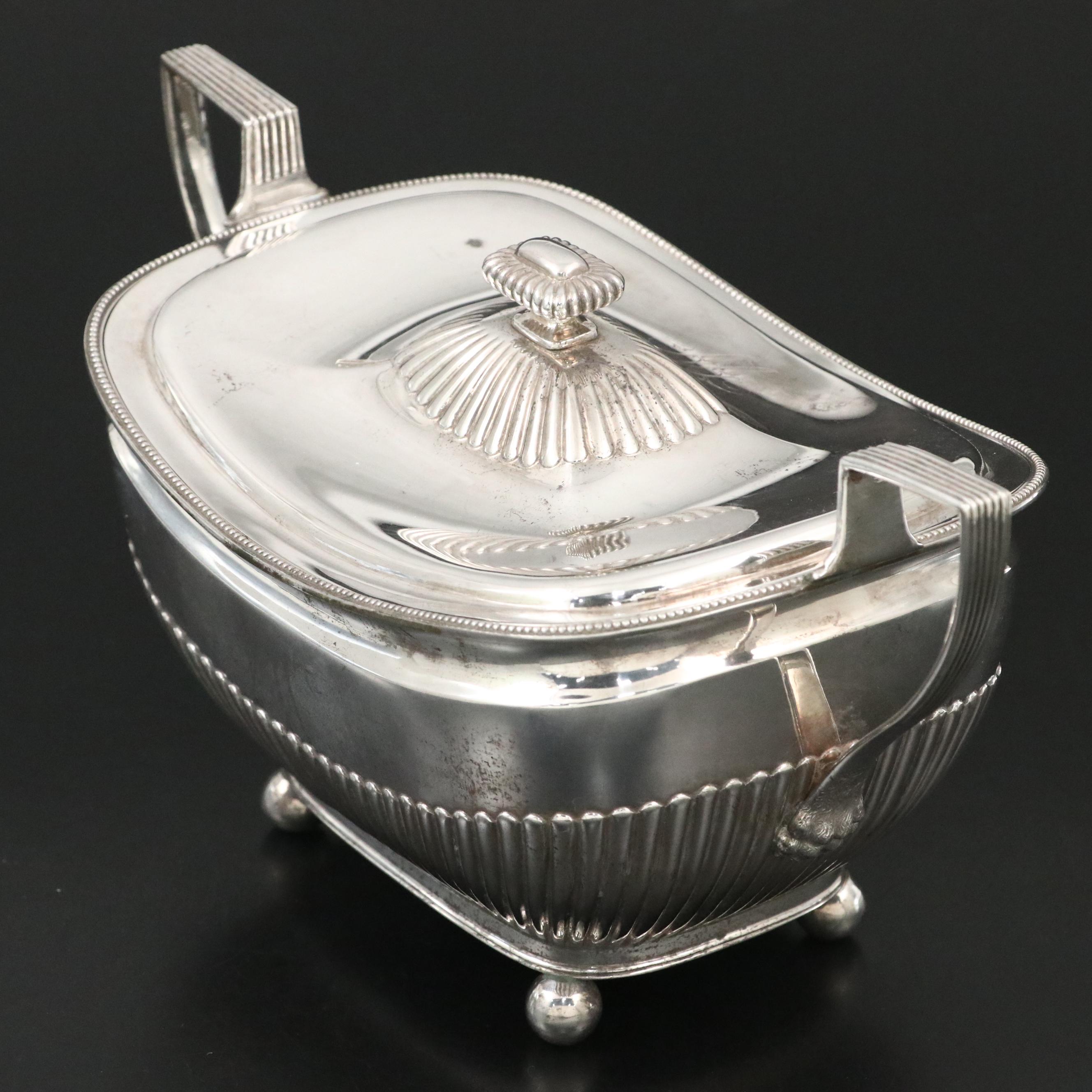 Gorham Sterling Silver Ball Foot Covered Vegetable Dish, 1888