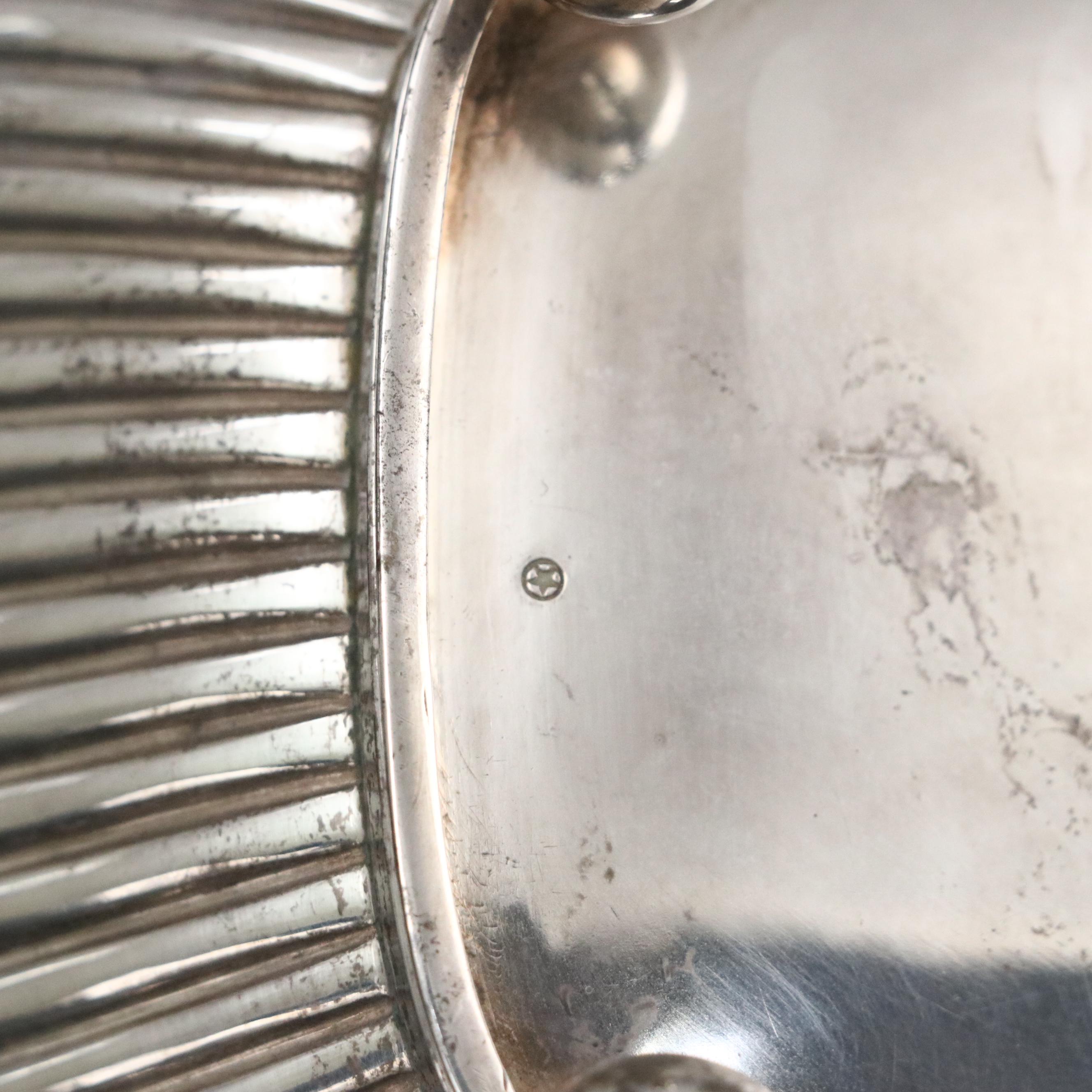 Gorham Sterling Silver Ball Foot Covered Vegetable Dish, 1888