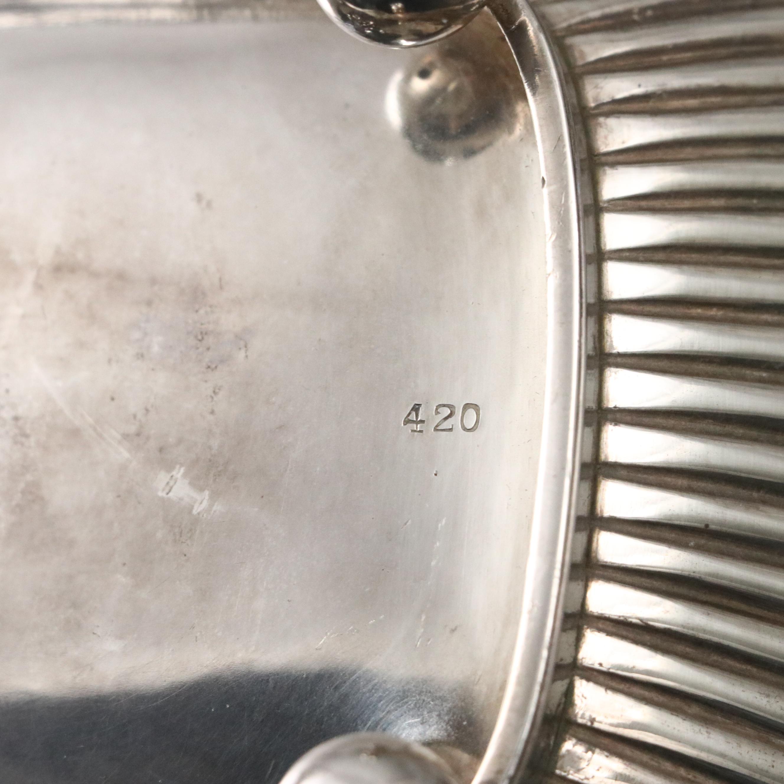 Gorham Sterling Silver Ball Foot Covered Vegetable Dish, 1888