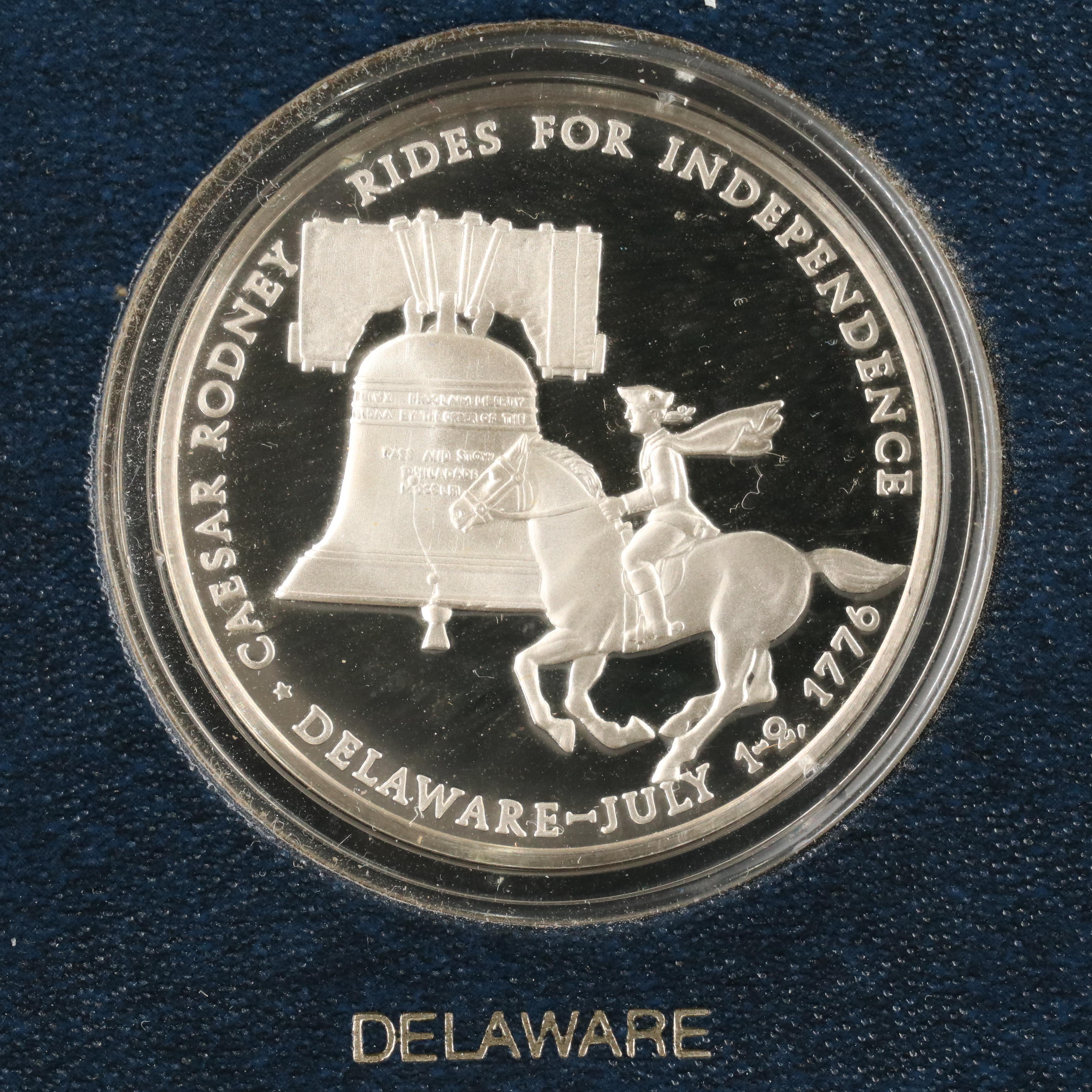 "The Official Bicentennial Medals of the Thirteen Original Colonies" Silver Set