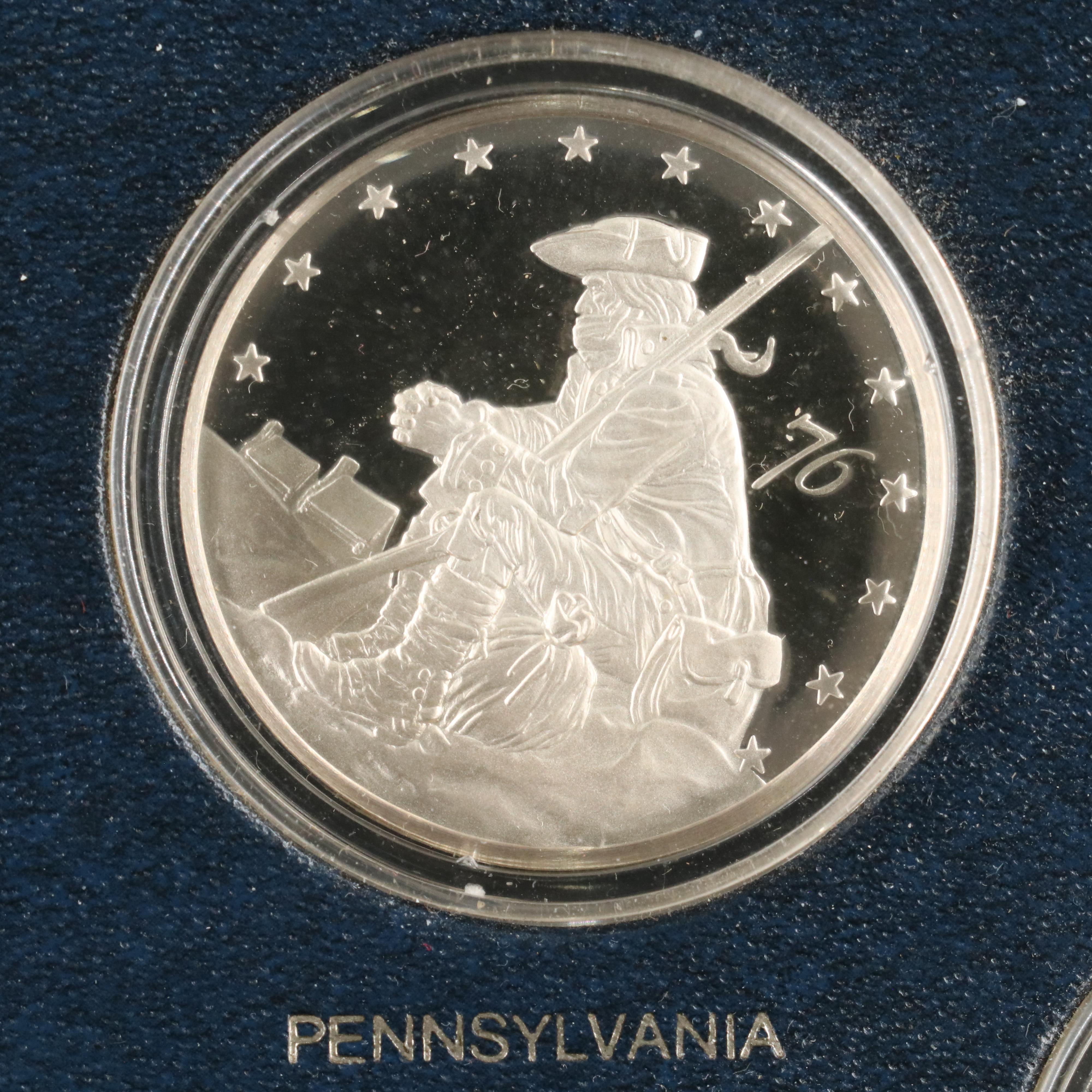 "The Official Bicentennial Medals of the Thirteen Original Colonies" Silver Set