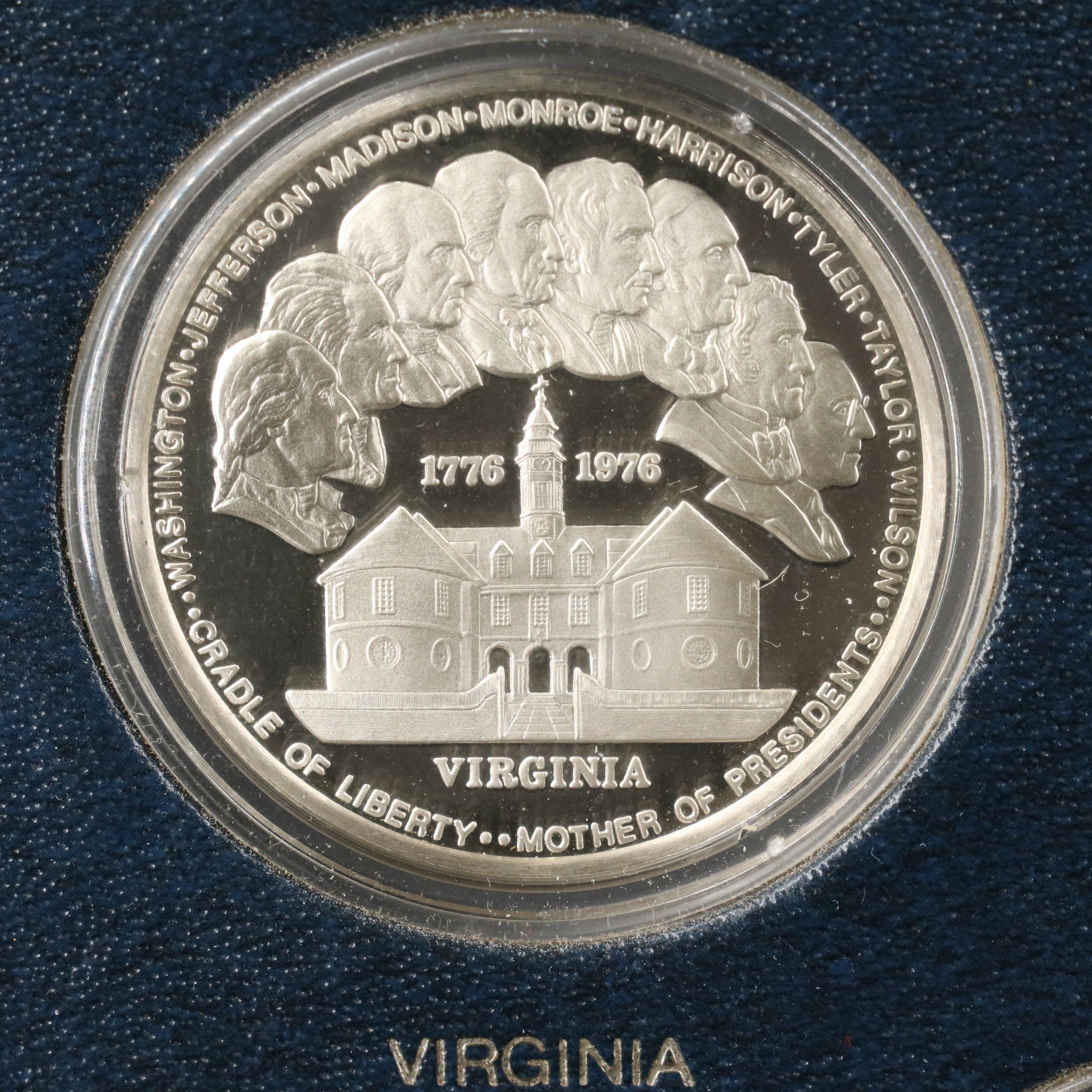 "The Official Bicentennial Medals of the Thirteen Original Colonies" Silver Set