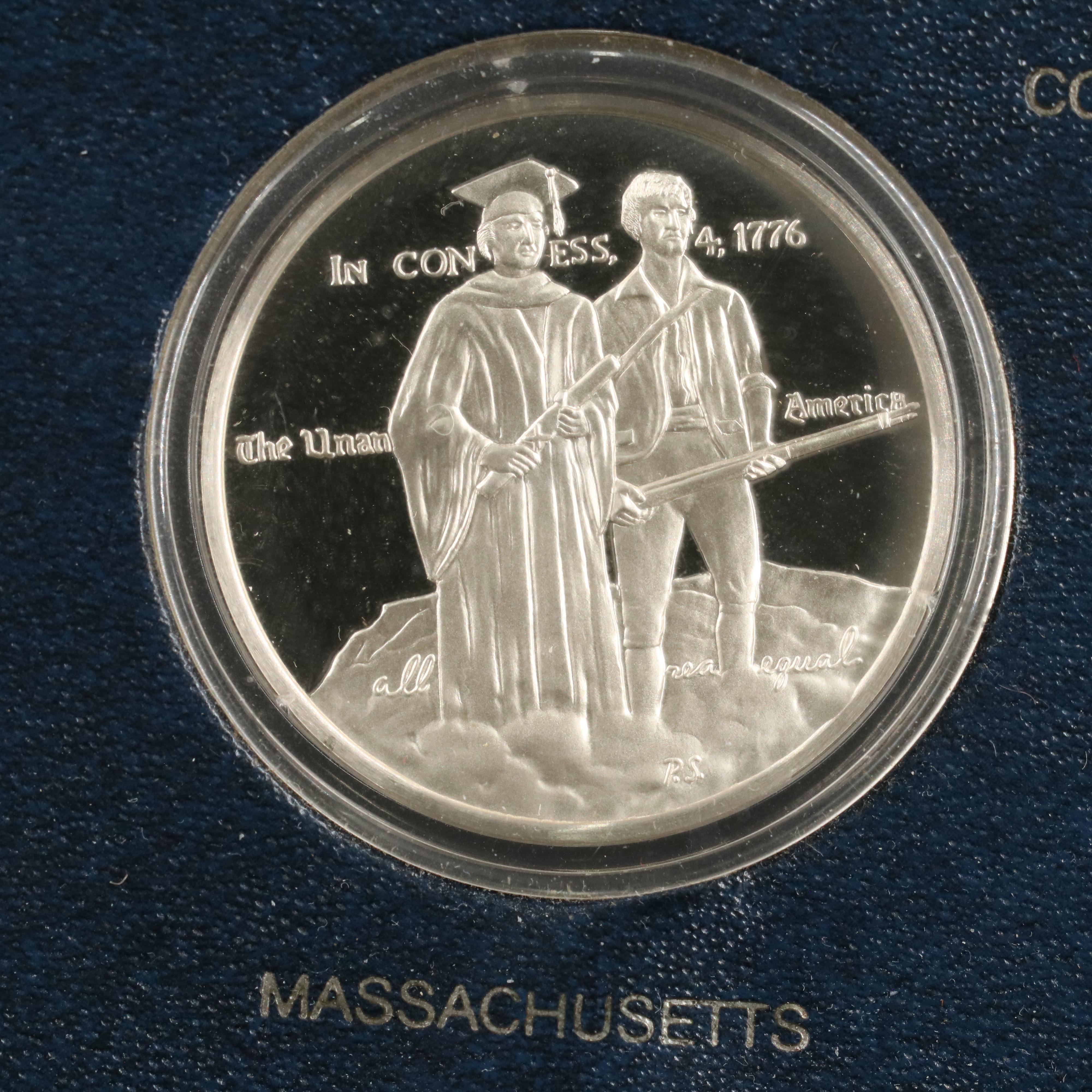 "The Official Bicentennial Medals of the Thirteen Original Colonies" Silver Set