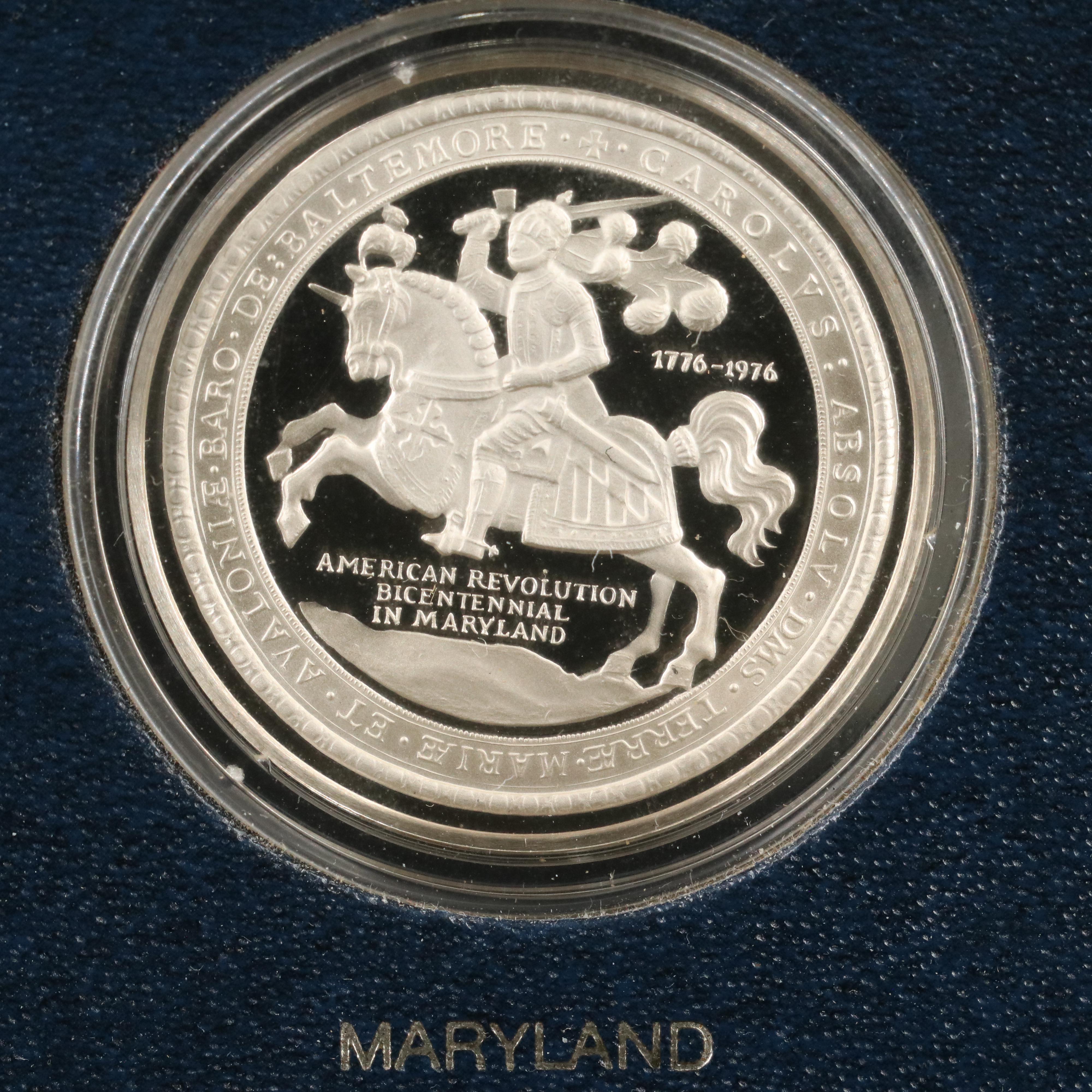 "The Official Bicentennial Medals of the Thirteen Original Colonies" Silver Set