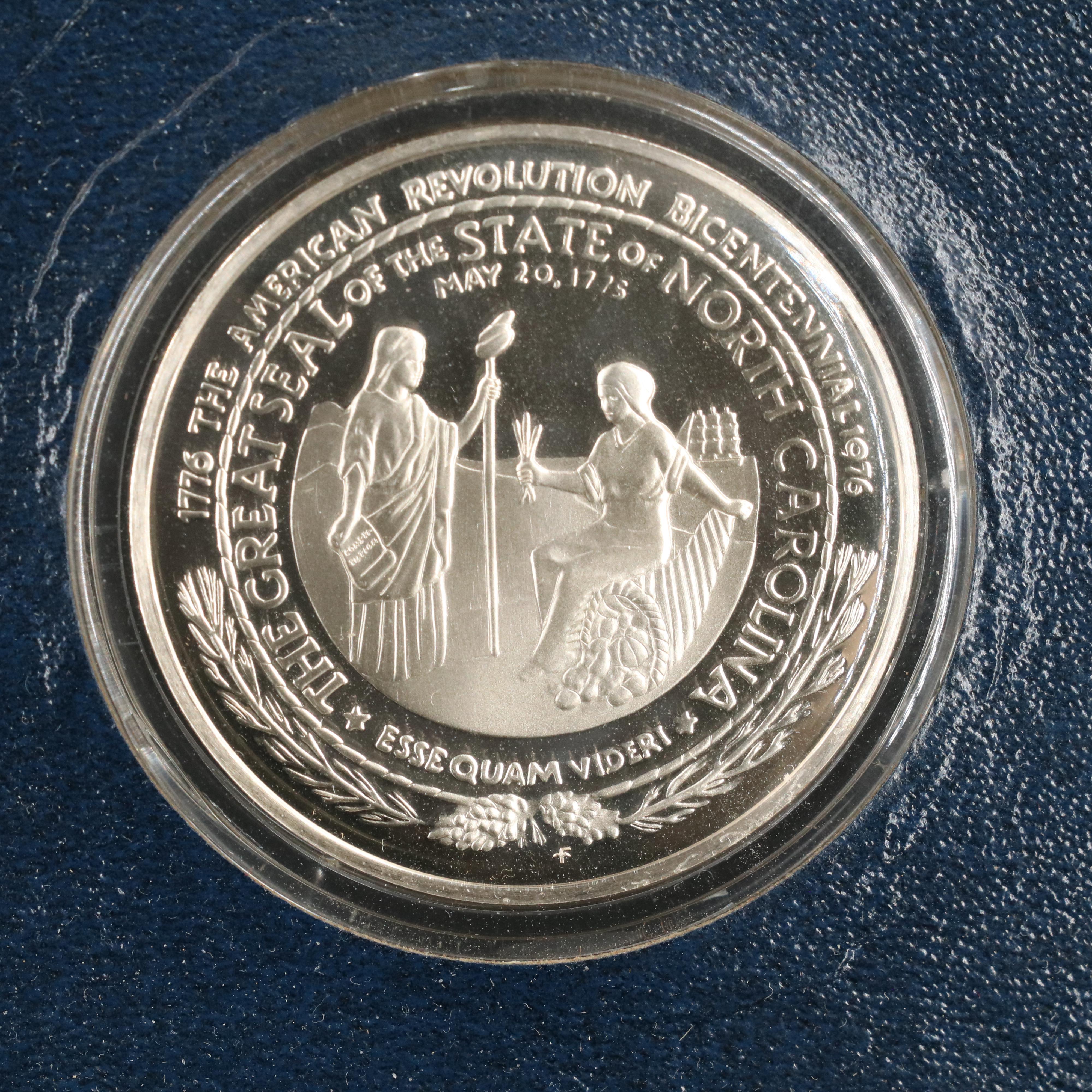 "The Official Bicentennial Medals of the Thirteen Original Colonies" Silver Set