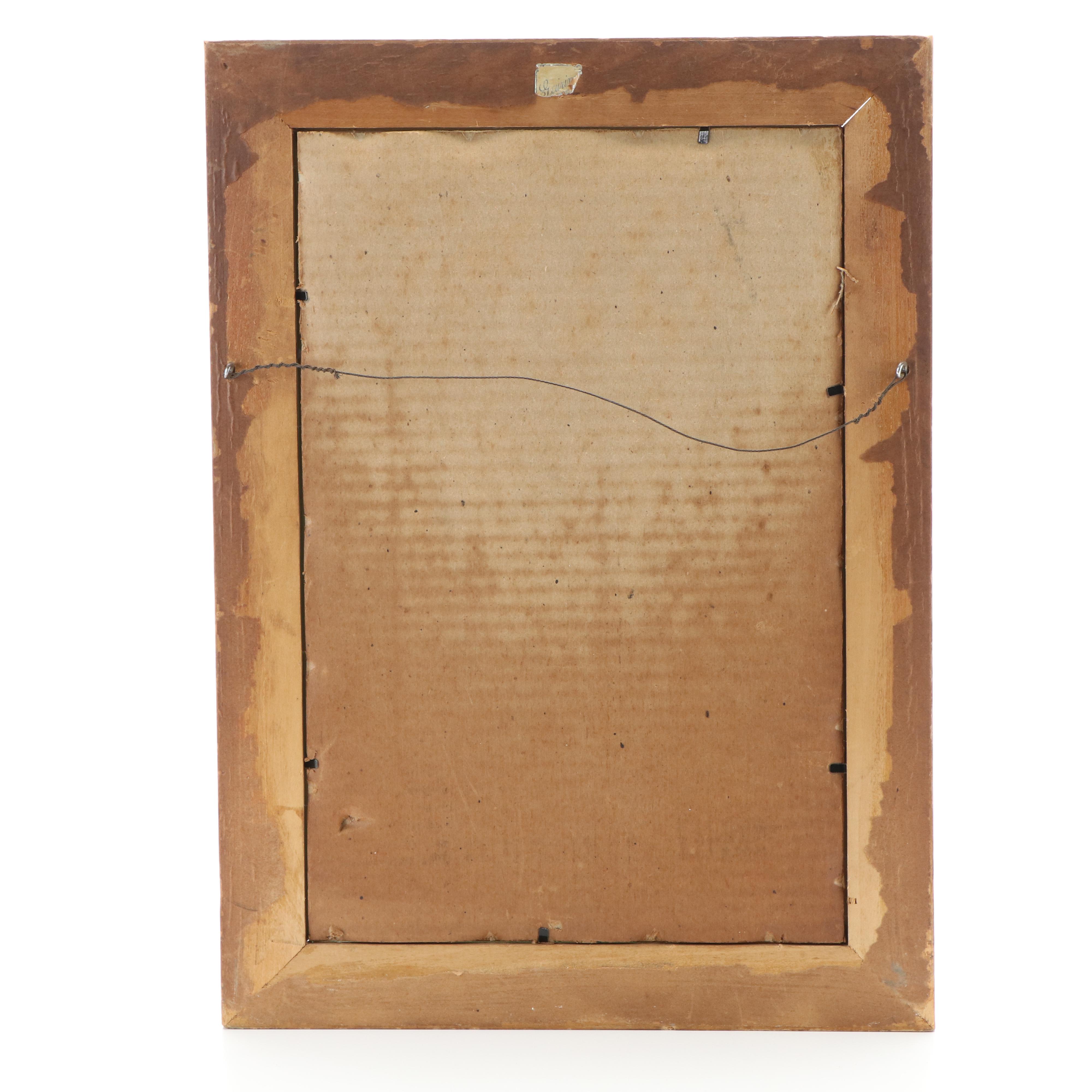 Peter Keil Abstract Acrylic Portrait Over Halftone of Lions