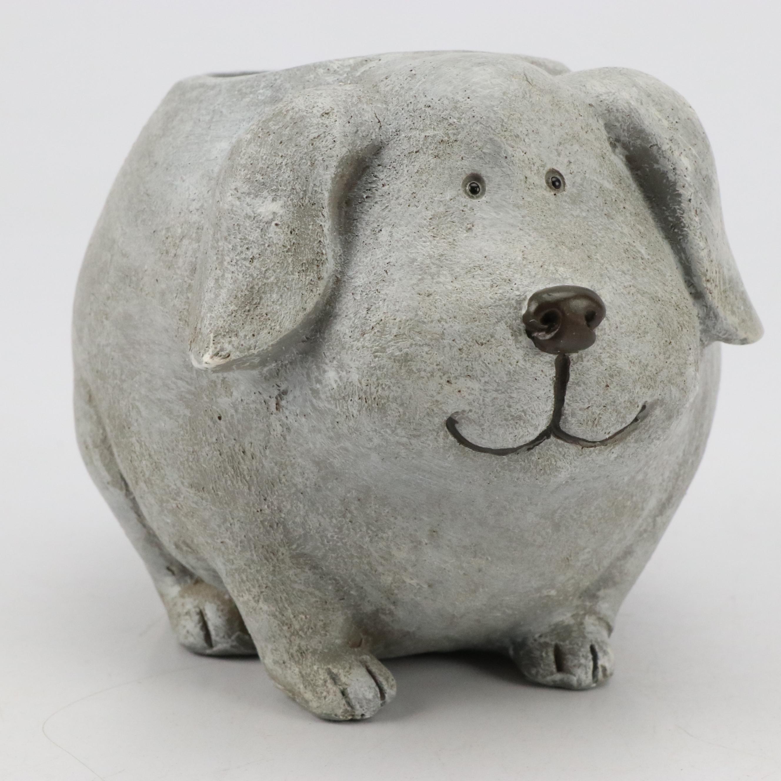 Roman Faux Concrete Hedgehog, Turtle and Puppy Planters