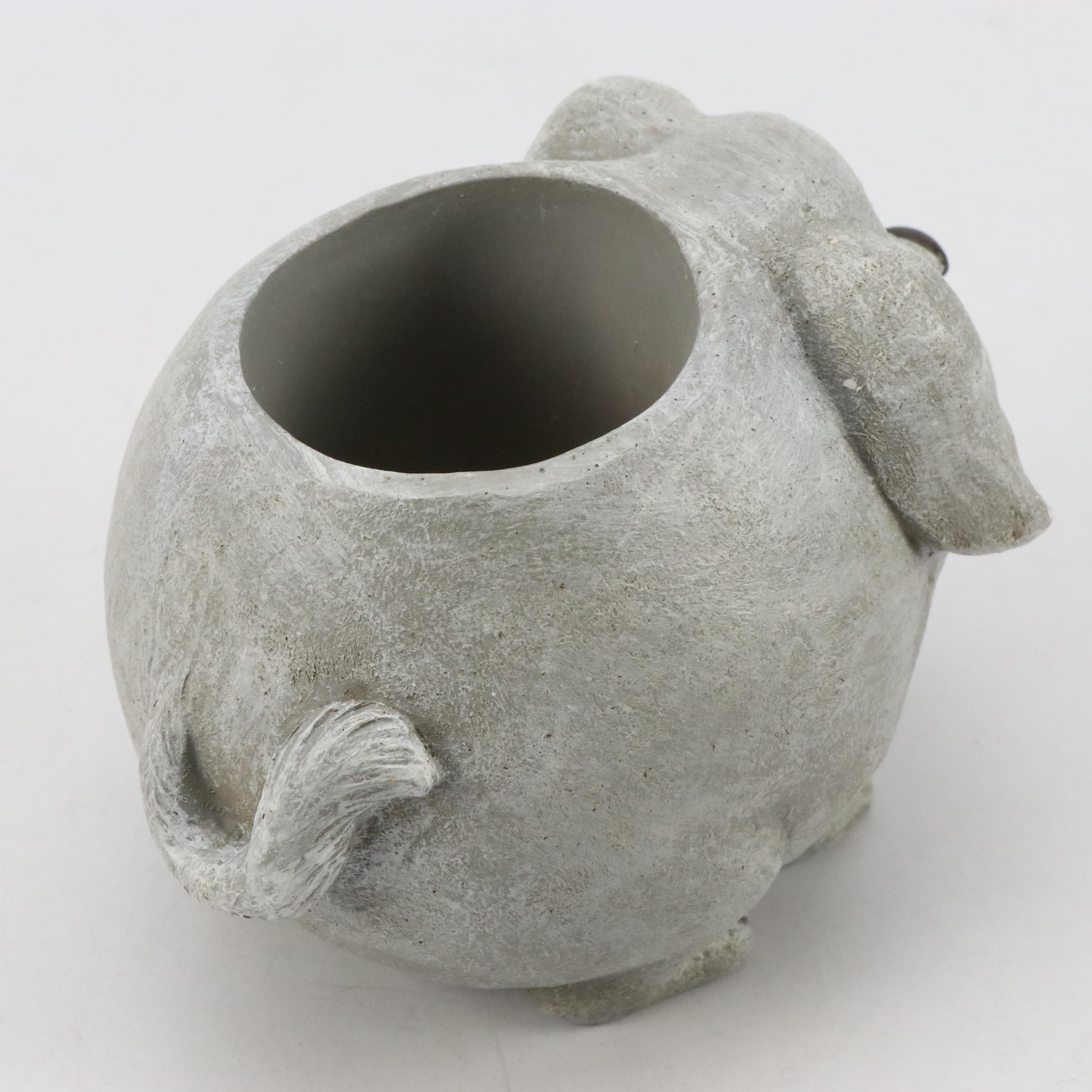 Roman Faux Concrete Hedgehog, Turtle and Puppy Planters