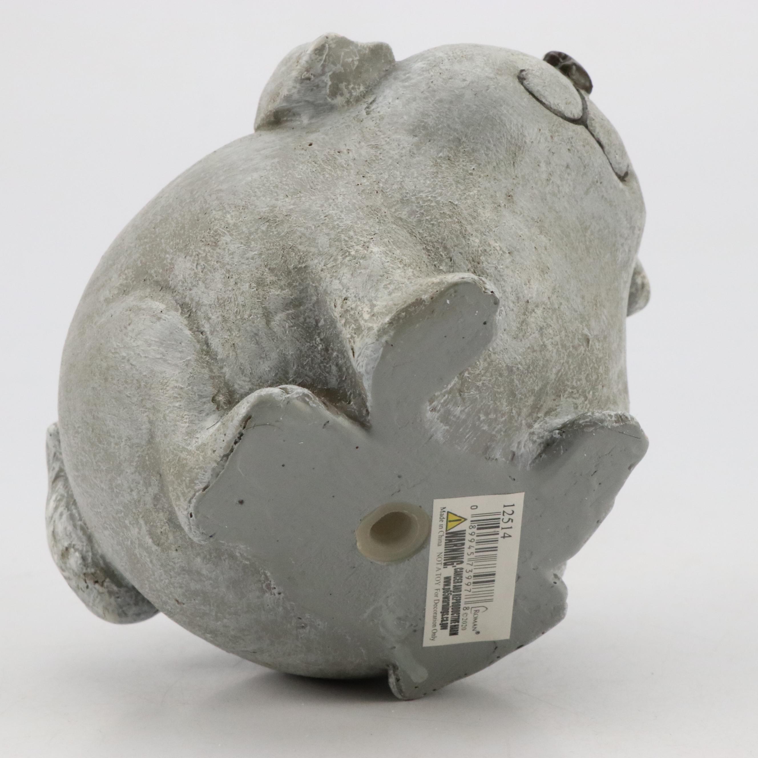 Roman Faux Concrete Hedgehog, Turtle and Puppy Planters